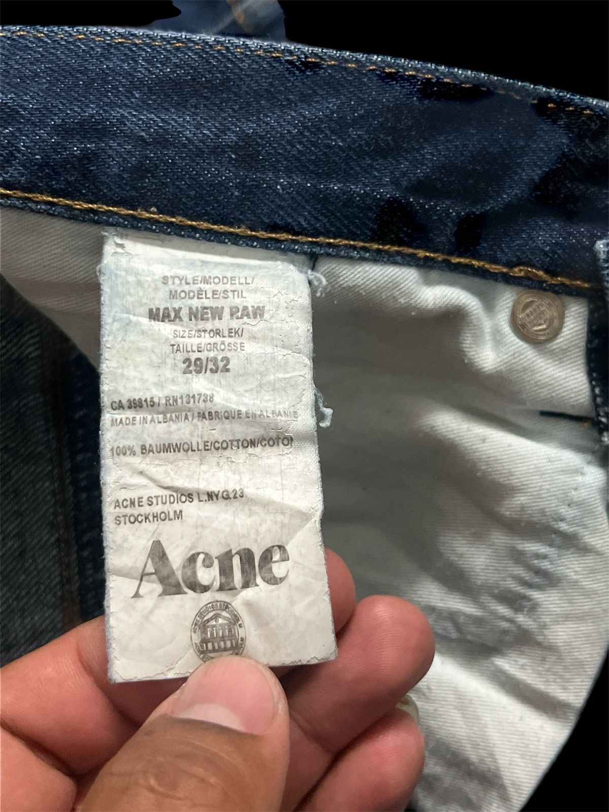 Acne Studios Denime Pant ACNE STUDIOS Size US 29 - 4 Thumbnail