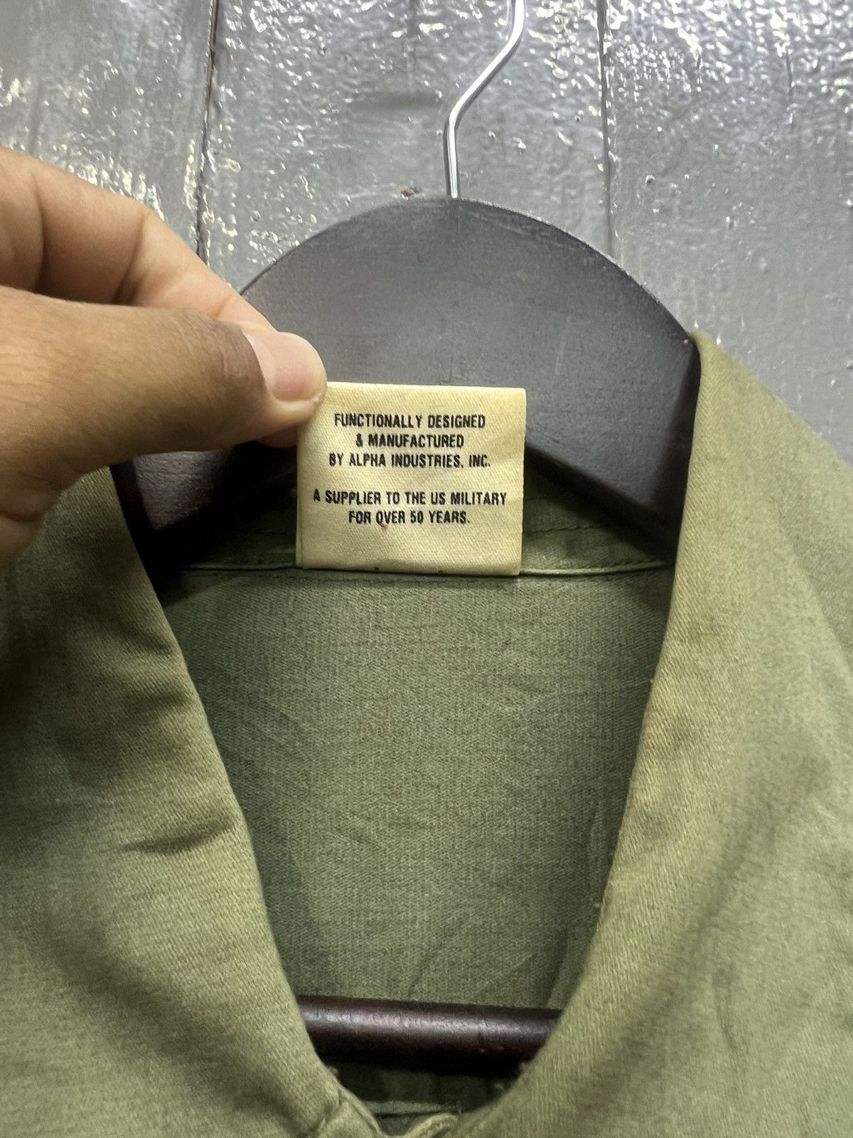 Alpha Industries Vintage Alpha Industries Shirt Button Up Longsleeve Size US XL / EU 56 / 4 - 5 Thumbnail