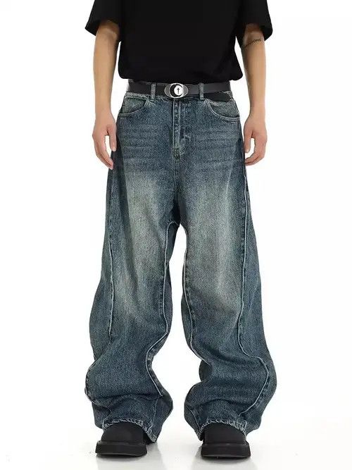 Japanese Brand Aoyama x Jinno Street loose wide leg jeans Size US 32 / EU 48 - 6 Thumbnail