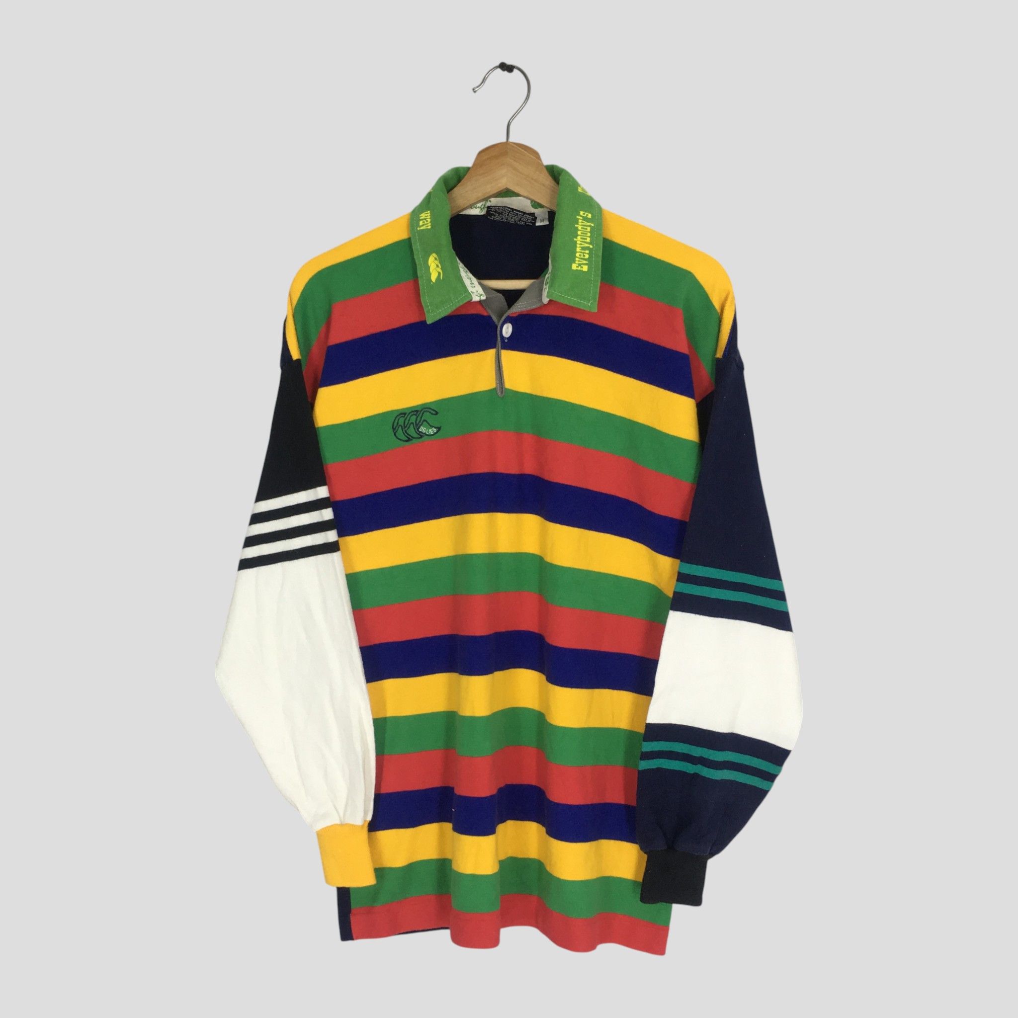 Canterbury of New Zealand Vintage Canterbury Of New Zealand Striped Polo Rugby Size US M / EU 48-50 / 2 - 1 Thumbnail