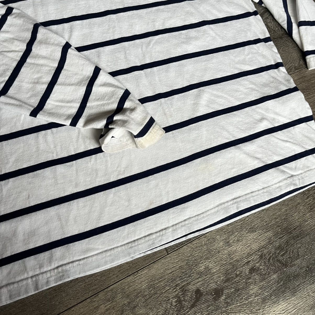 Polo Ralph Lauren Vintage Polo Ralph Lauren Striped Small Basic Logo Hoodie Size US L / EU 52-54 / 3 - 9 Thumbnail