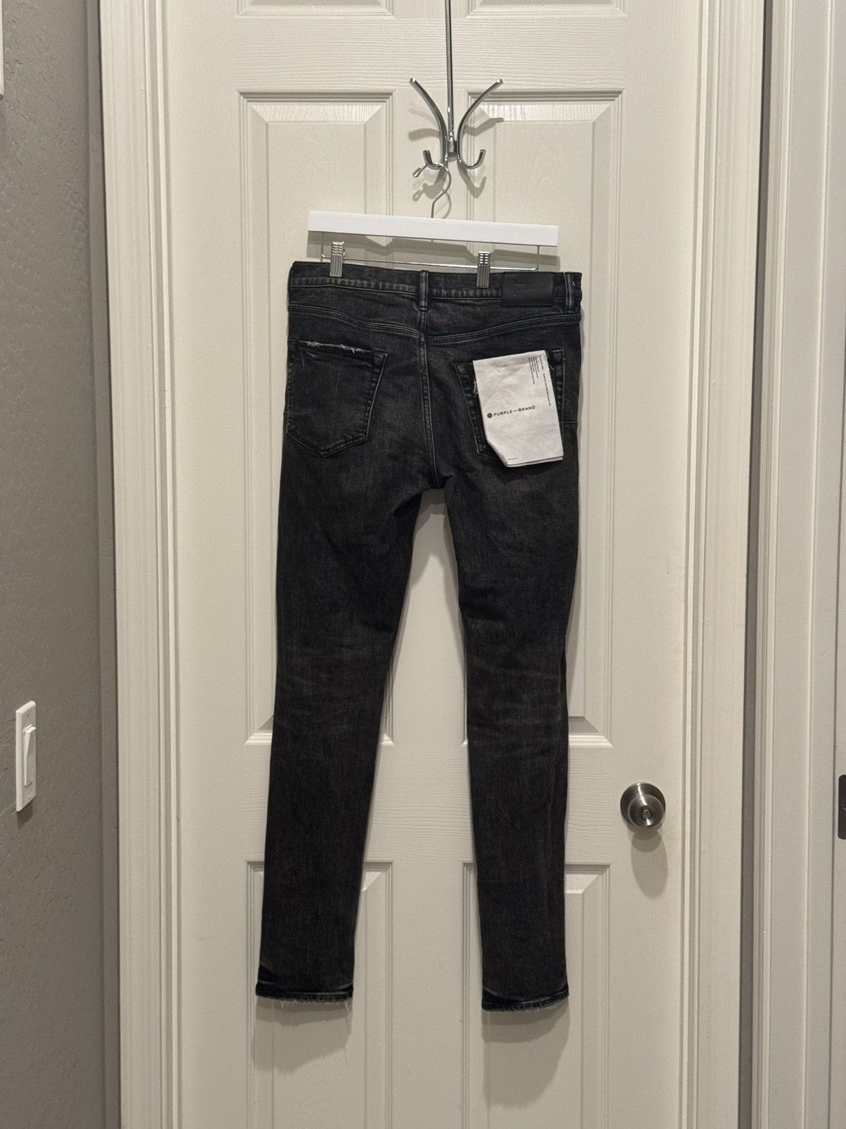 Purple Brand Purple Jeans - Black Heavy Repair Plaid Patch 31 Size US 31 - 7 Thumbnail