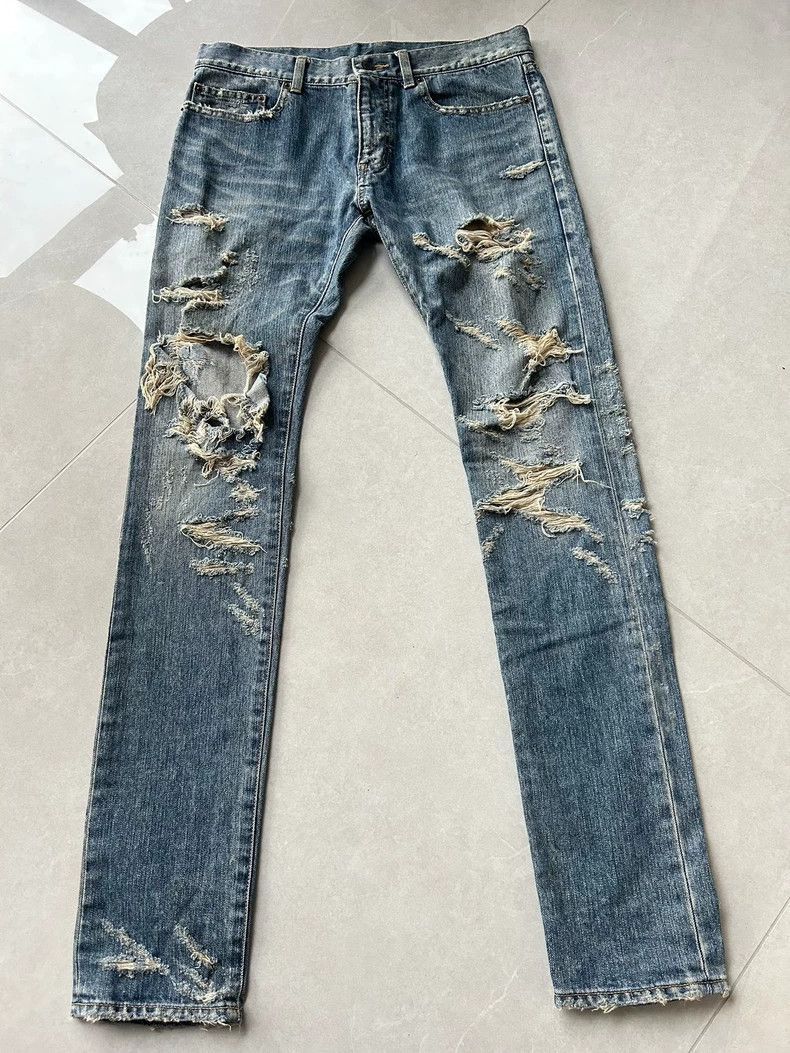Saint Laurent Paris Saint Laurent Paris 13fwD02 jeans-2506 Size US 31 - 1 Thumbnail