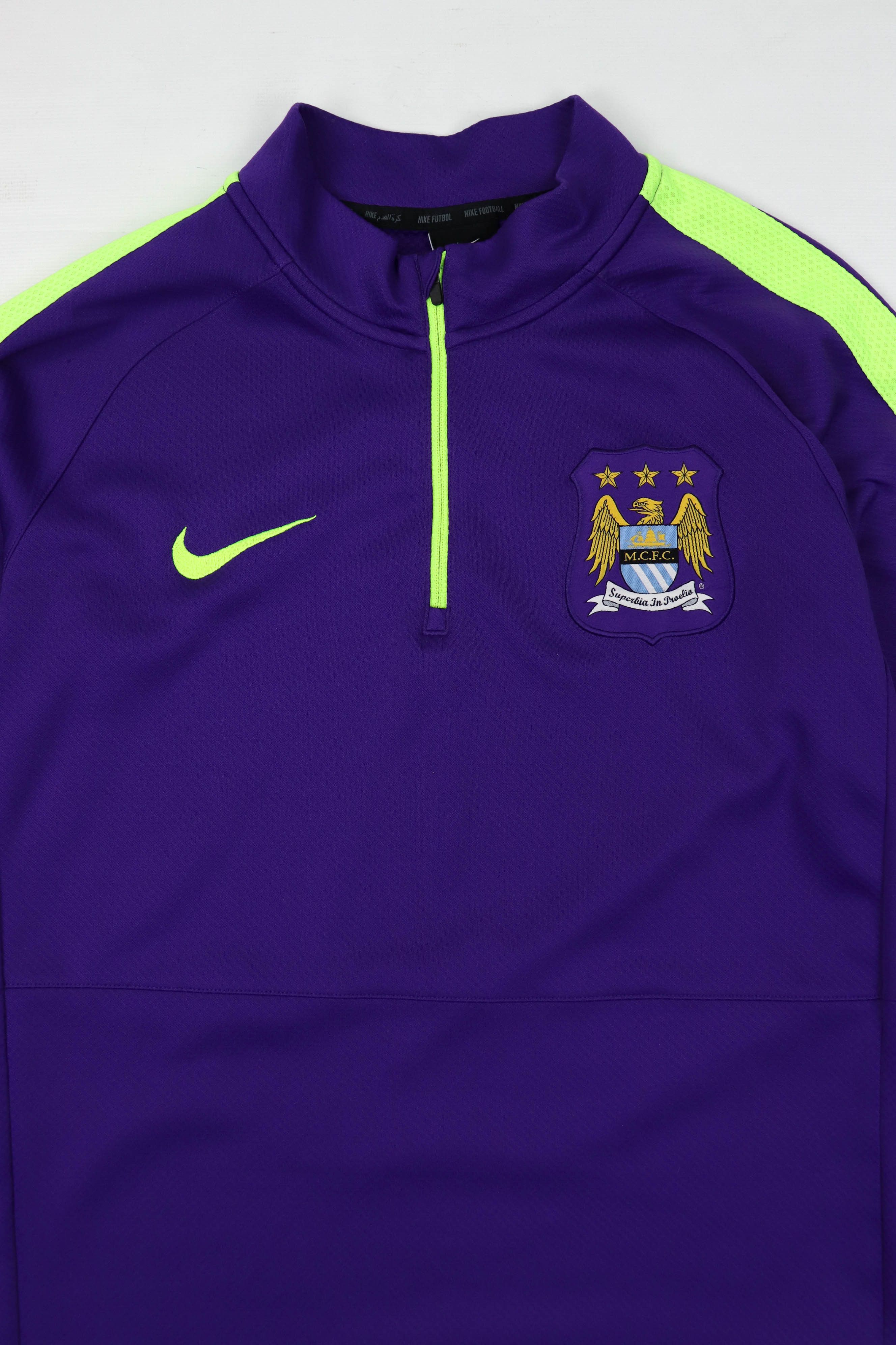 Nike Manchester City Nike MCFC Football Mock Neck Zip Long Sleeve Size US M / EU 48-50 / 2 - 3 Thumbnail