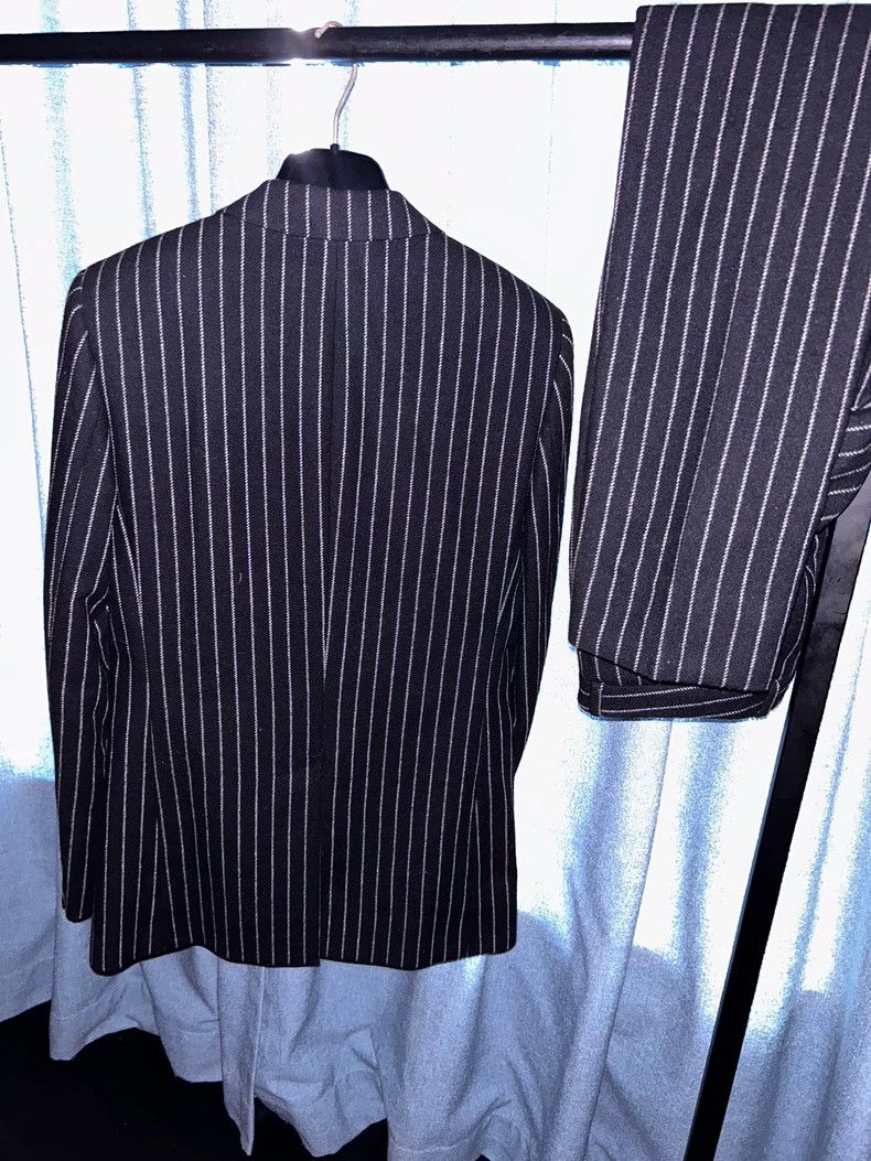 Yves Saint Laurent Saint Laruent 15FW Show Wool Stripe Suit 2502-Nextarrow Size 46R - 2 Thumbnail