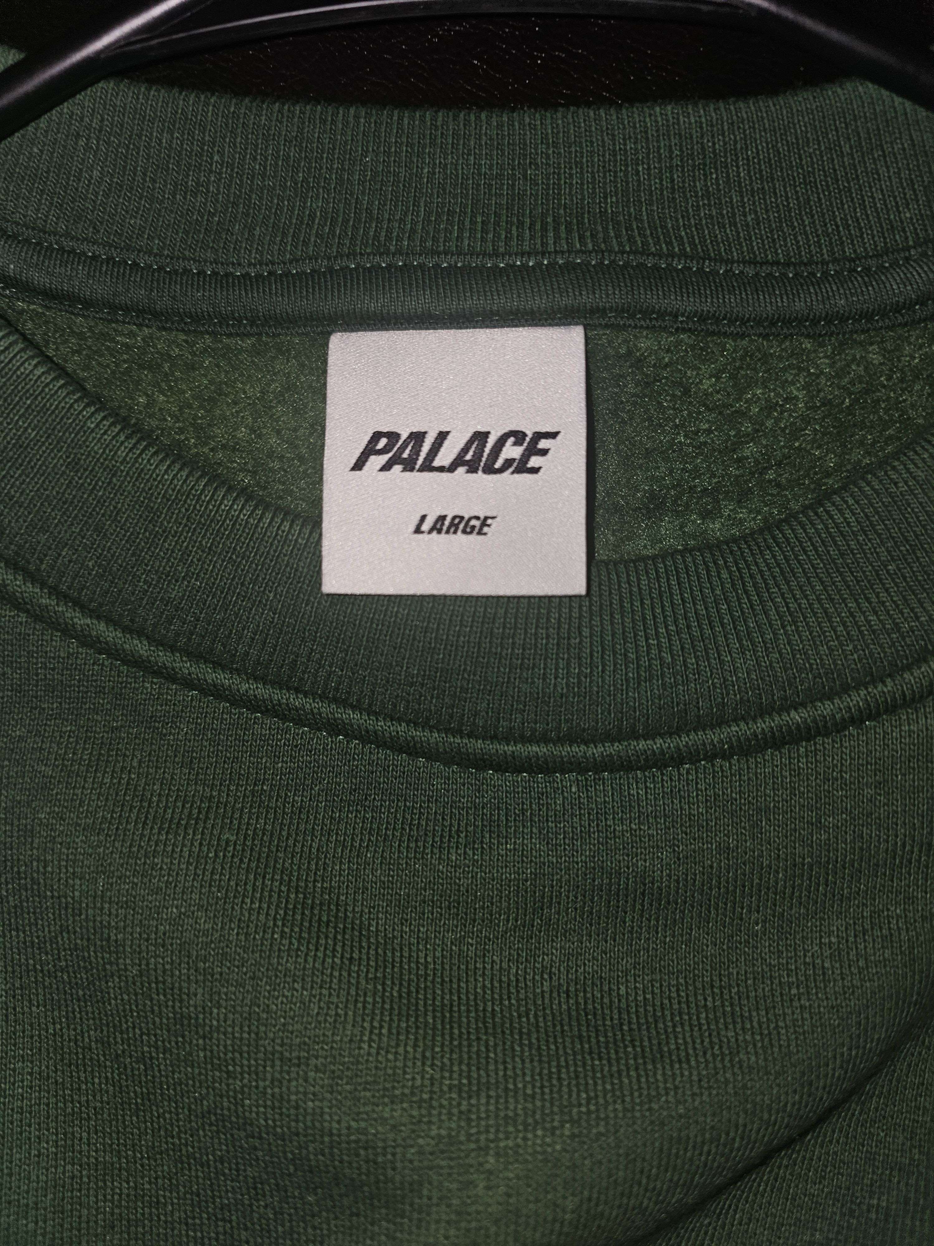 Palace Unitas Oversized Crew Racey Green Size US L / EU 52-54 / 3 - 3 Thumbnail