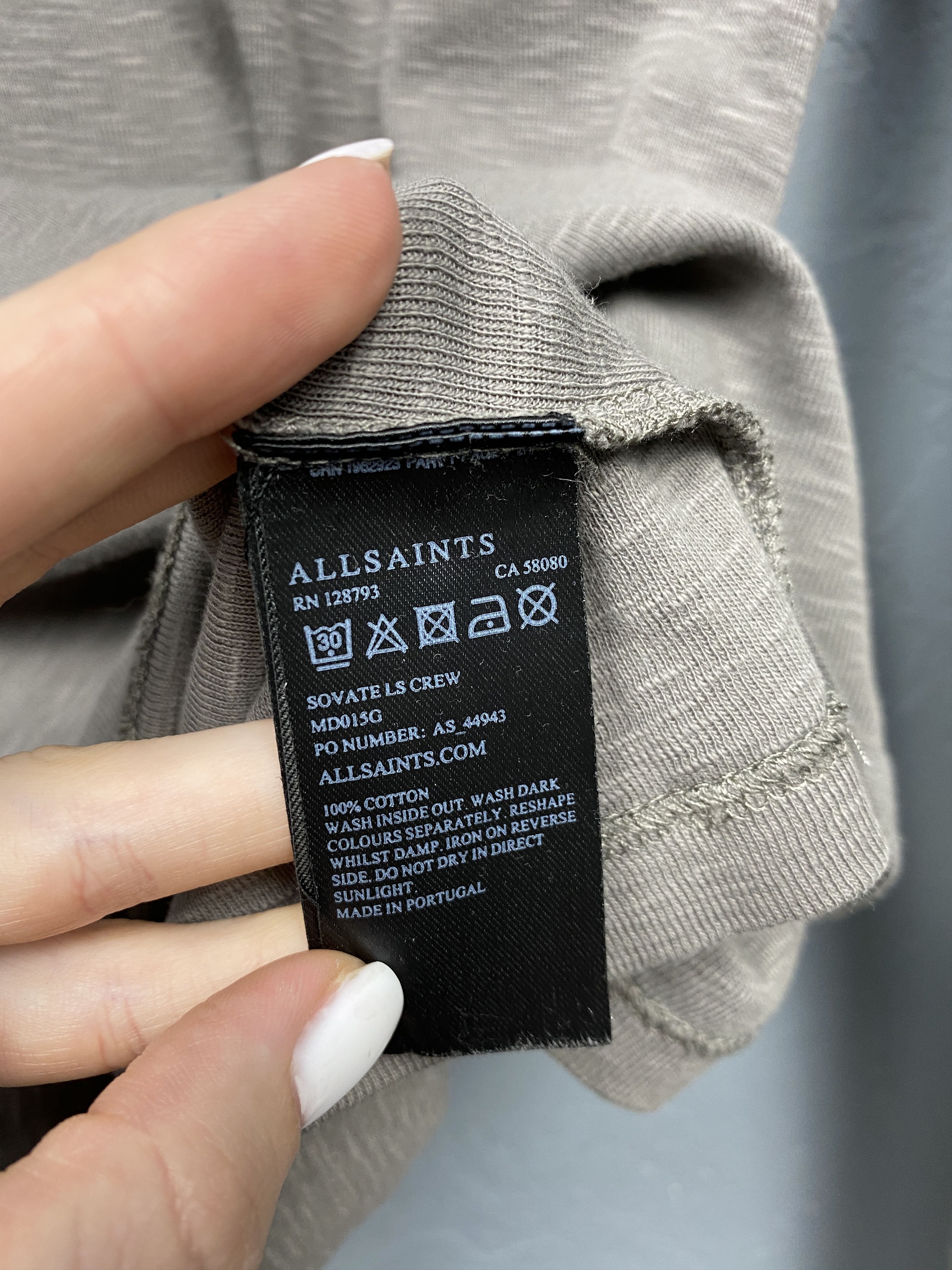 Allsaints Allsaints Vintage Mens Sovate Crew Neck Thin Sweater Size US S / EU 44-46 / 1 - 4 Thumbnail