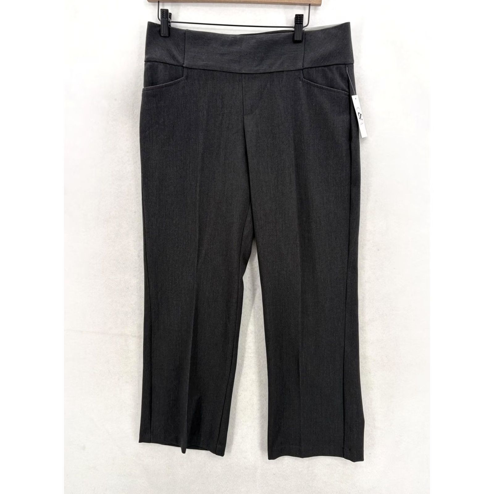 Vintage Christopher & Banks Downtown Dress Pants Womens 10P Gray Modern Fit Trouser NWT Size 32" / US 10 / IT 46 - 2 Thumbnail