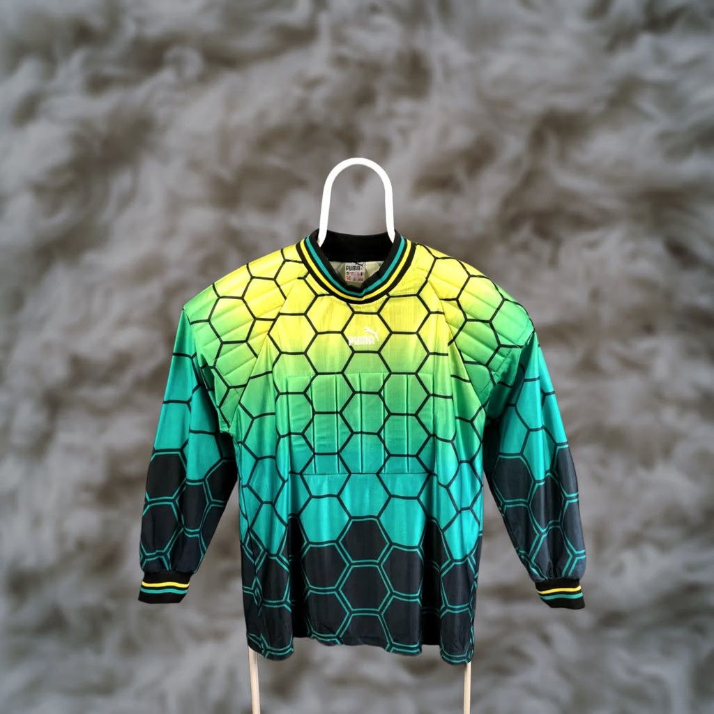 Puma PUMA Men's Goalkeeper Football Jersey Size XXL Multicolor Polyester Patterned Art Geometric Jersey Long Sleeve Collared Regular Fit Sports Breathable Size US XXL / EU 58 / 5 - 1 Thumbnail