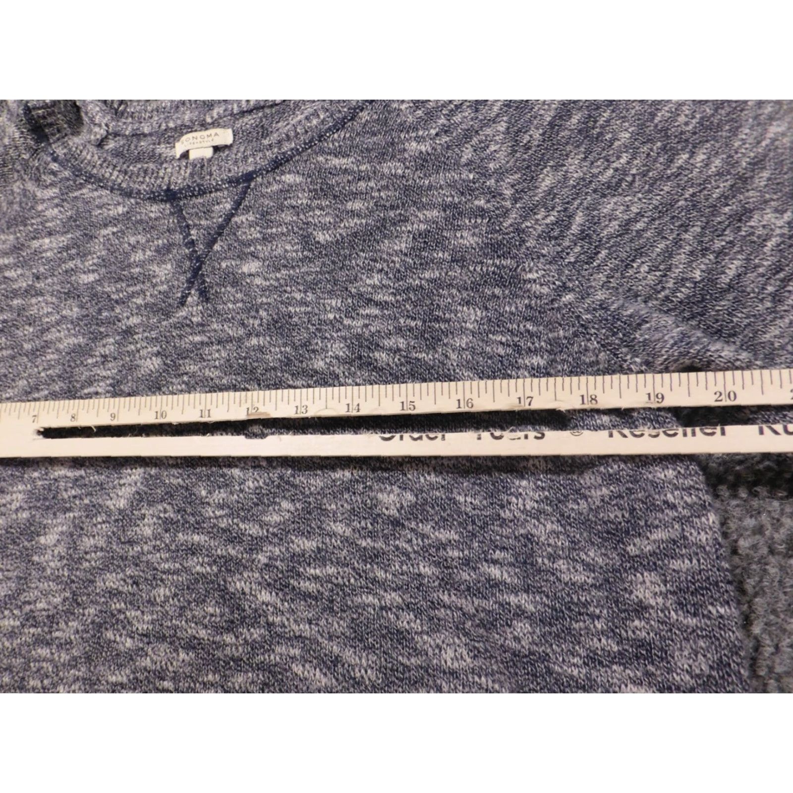 Vintage Sonoma Womens Sweater Pullover Crew Neck Blue Petite Size L / US 10 / IT 46 - 6 Thumbnail