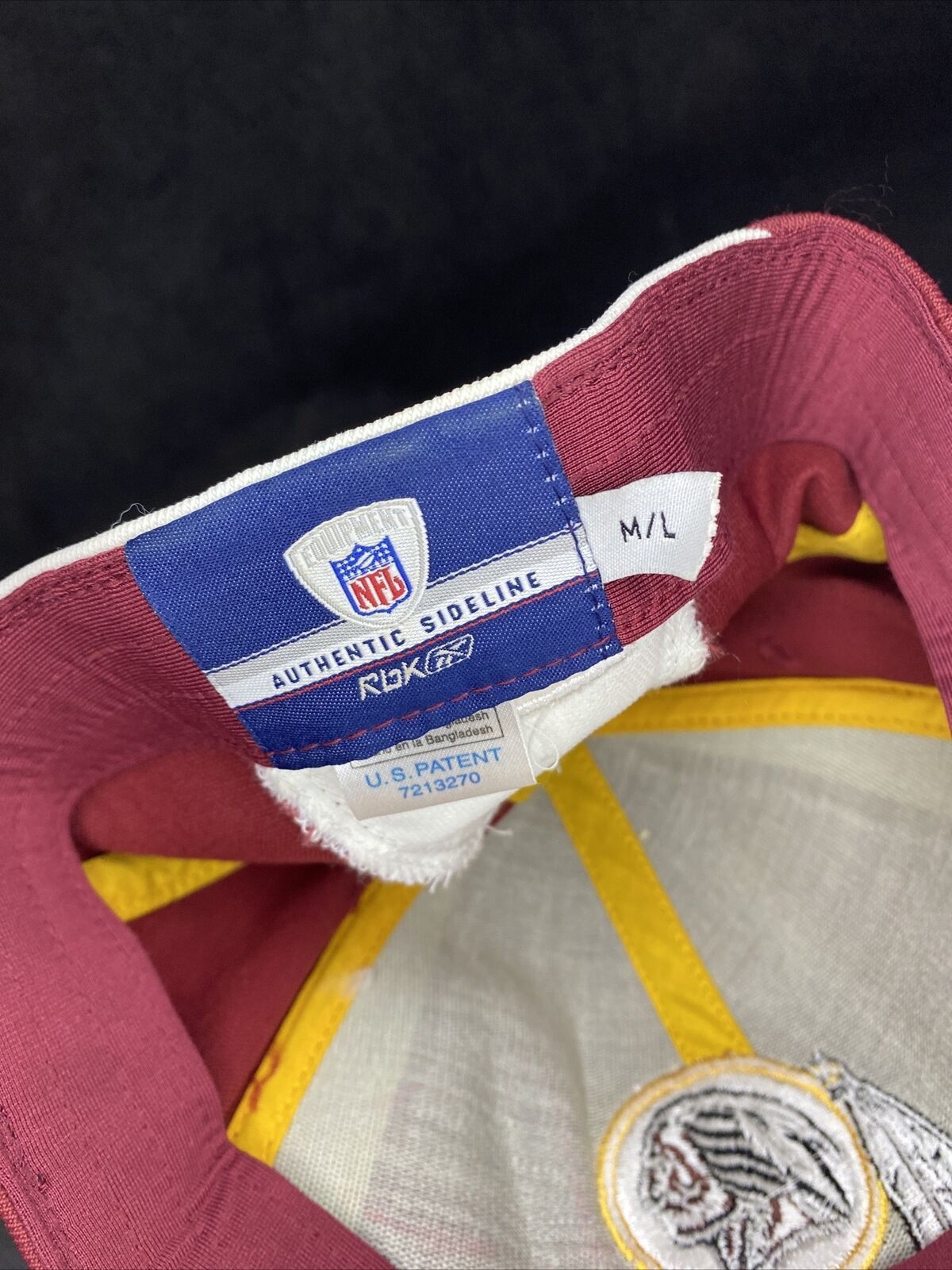 NFL Clinton Portis Autographed Washington Redskins Hat M/L Size ONE SIZE - 7 Thumbnail