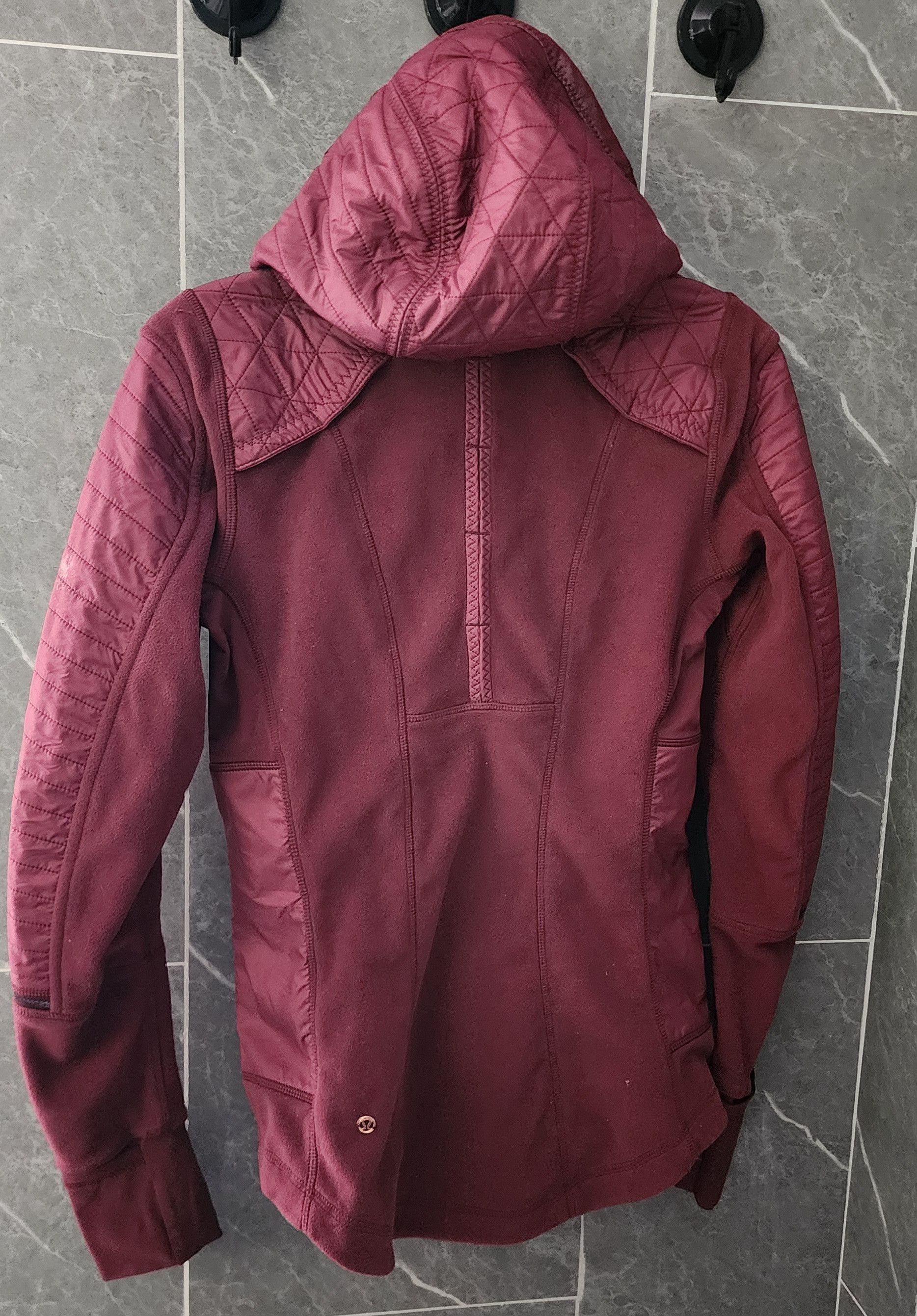 Lululemon Lululemon Fleecy Keen Jacket III Wine Berry Size 4 Size S / US 4 / IT 40 - 2 Thumbnail
