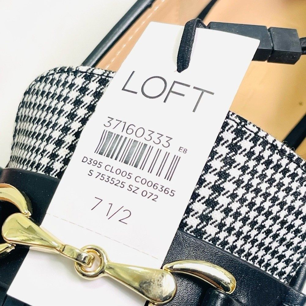 Loft LOFT Women’s Houndstooth Lug Loafers Size US 7.5 / IT 37.5 - 9 Thumbnail