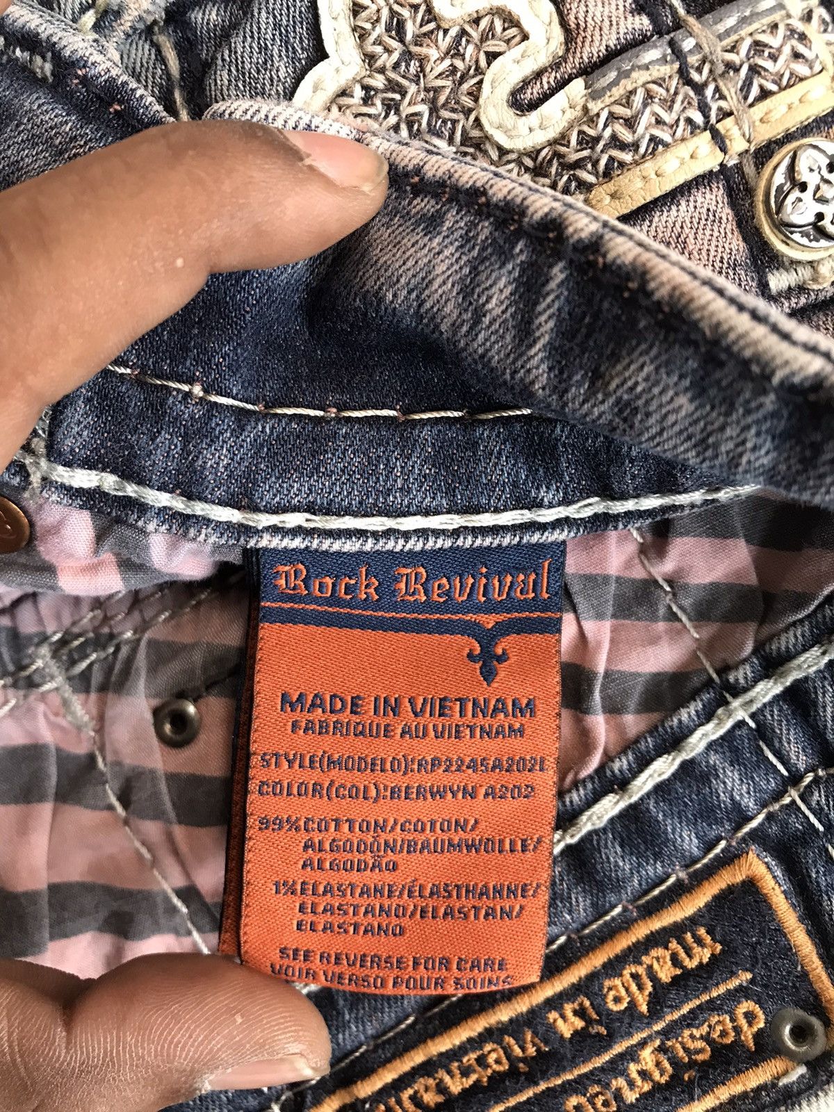 Rock Revival Vintage rock revival bleached distressed denim Size US 36 / EU 52 - 7 Thumbnail