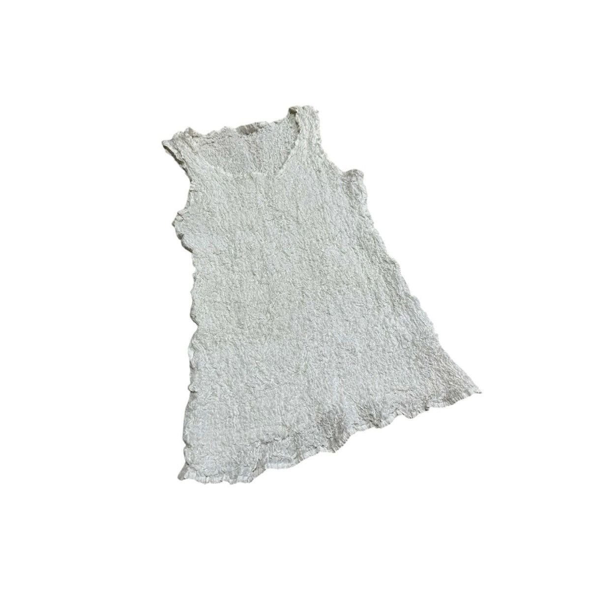 Issey Miyake × Japanese Brand × Pleats Please Issey Miyake 🔥Vintage Issey Miyake Me Cauliflower Tank Top Sleeveless Size US S / EU 44-46 / 1 - 3 Thumbnail
