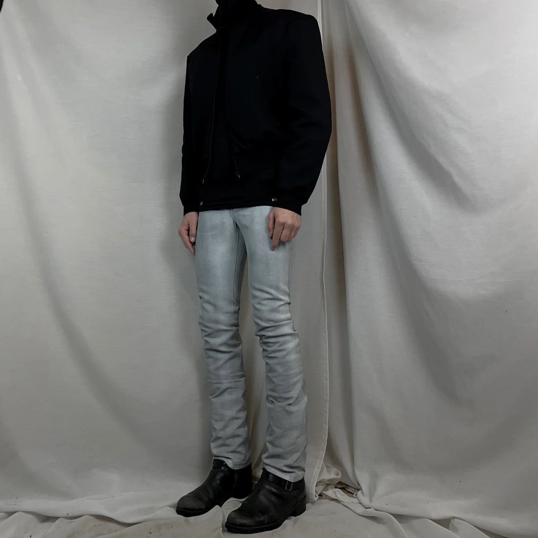 Balenciaga Balenciaga Waxed Paint Jeans - SS08 Size US 27 - 2 Thumbnail
