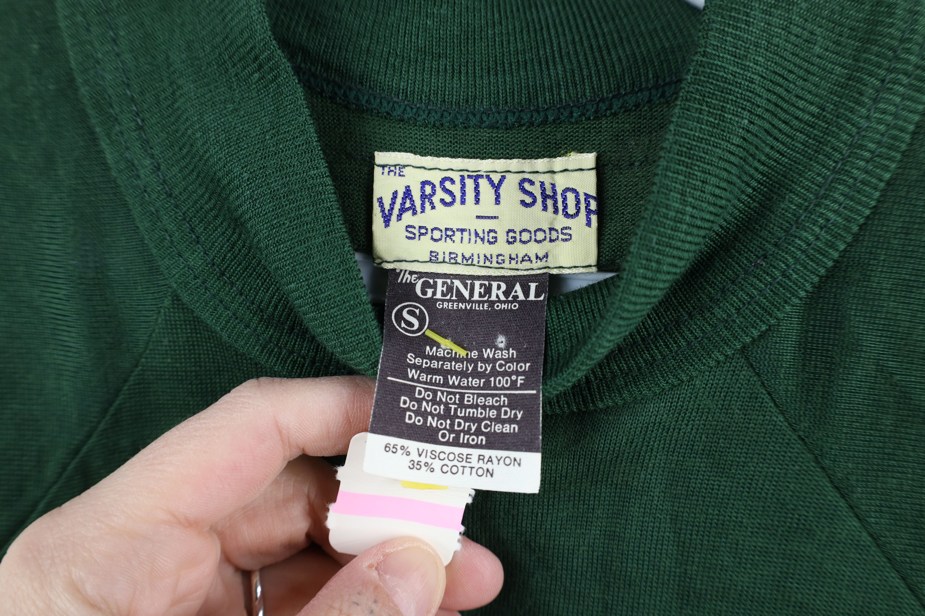 Vintage Deadstock Vintage 50s 60s Football Jersey T-Shirt Green USA Size US S / EU 44-46 / 1 - 8 Thumbnail