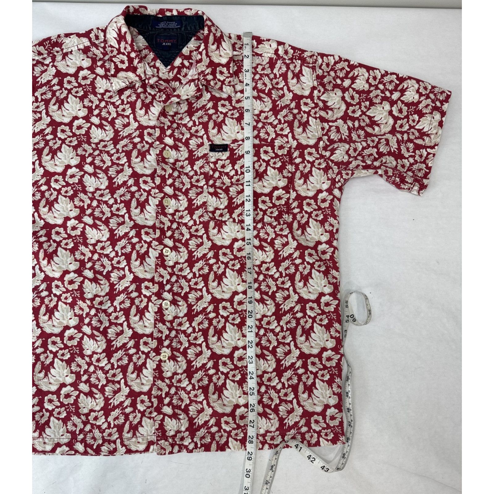 Tommy Hilfiger Y2K Vintage Tommy Hilfiger Hawaiian Shirt Button Floral XL Size US XL / EU 56 / 4 - 7 Thumbnail