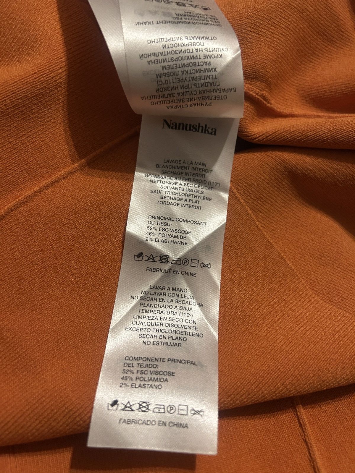 Nanushka NANUSHKA Elia Stretch-knit maxi Dress Orange Size L Size L / US 10 / IT 46 - 7 Thumbnail