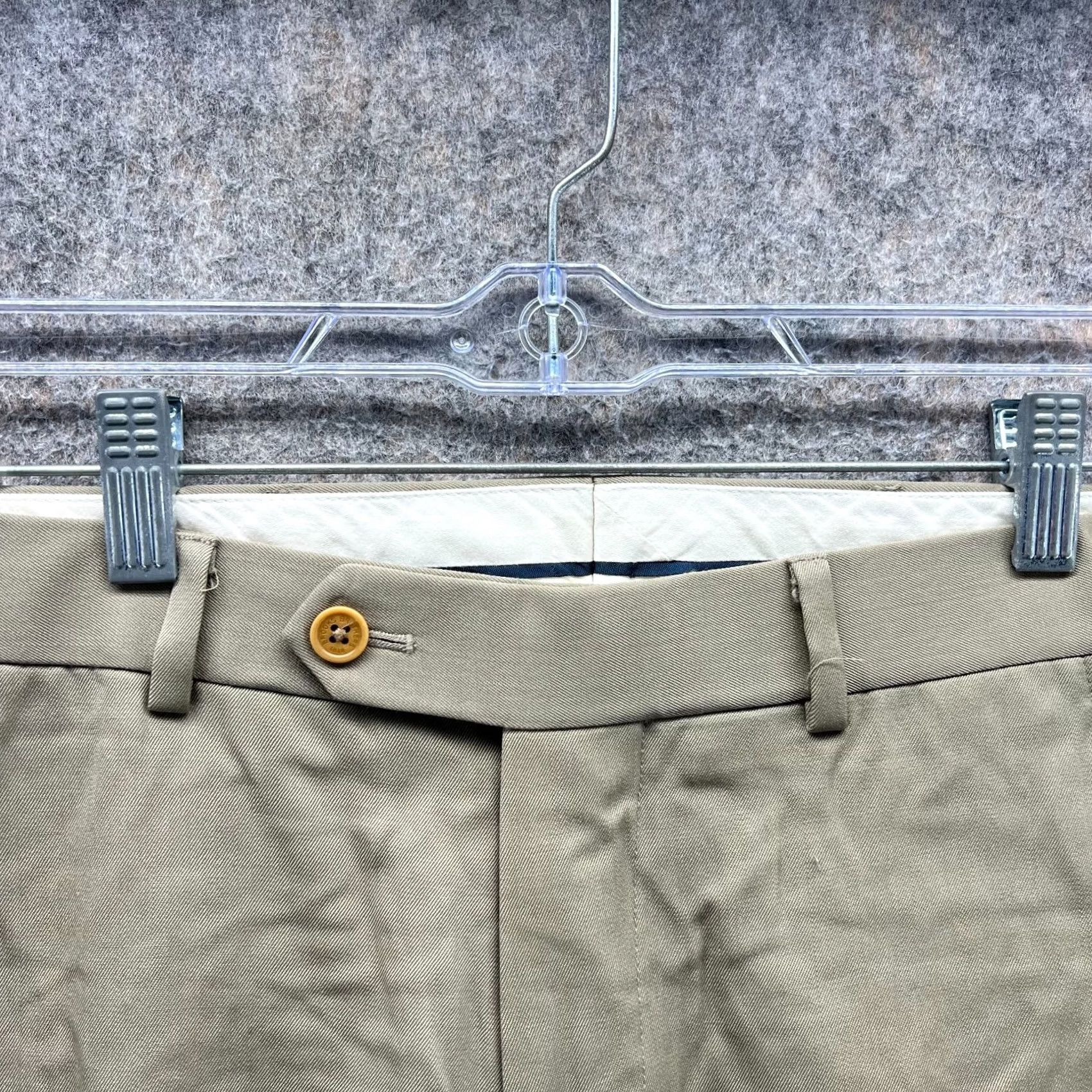 Brooks Brothers Brooks Brothers Pants Men 32x32 Khaki Chino Pleated Tan Beige Trousers Regent Casual Formal Workwear) Size US 32 / EU 48 - 7 Thumbnail