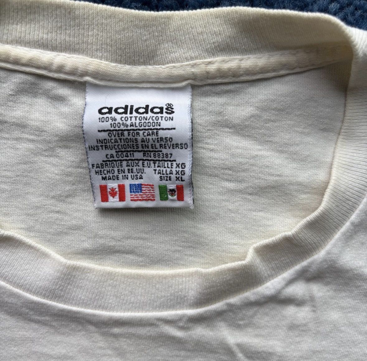 Adidas adidas front and back t shirt men Size US XL / EU 56 / 4 - 5 Thumbnail