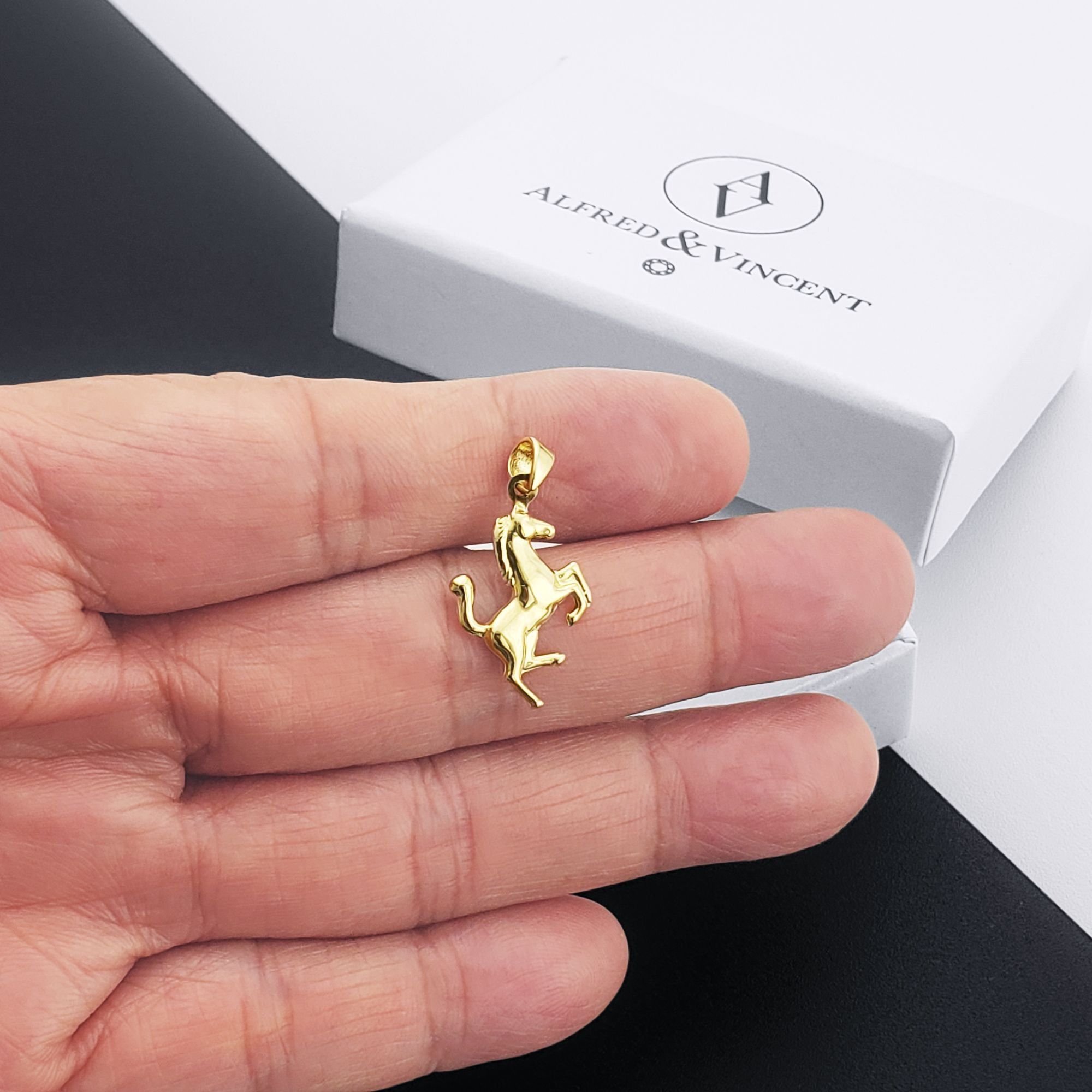 Other Rearing Stallion Mustang Horse Charm Pendant 14k Yellow Gold Size ONE SIZE - 3 Thumbnail
