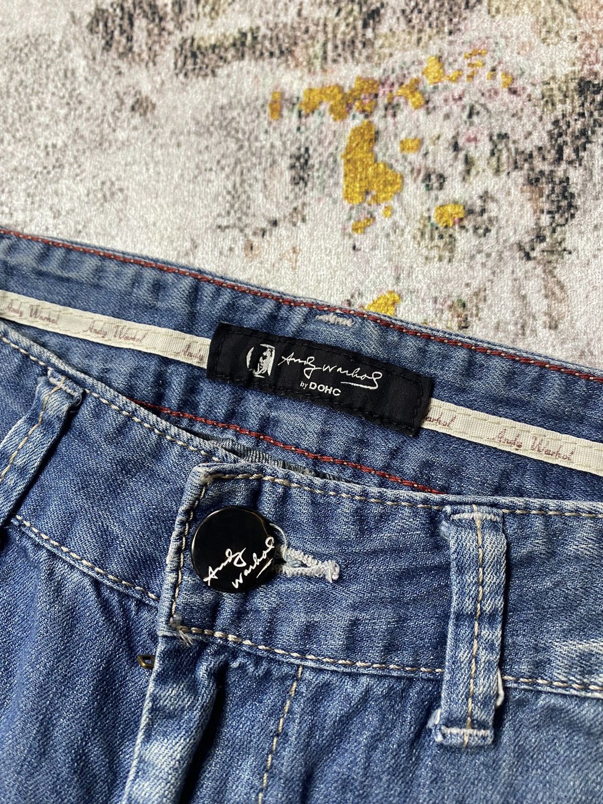 Andy Warhol × Le Grande Bleu (L.G.B.) Y2K Andy Warhol Short Pants Size US 32 / EU 48 - 6 Thumbnail