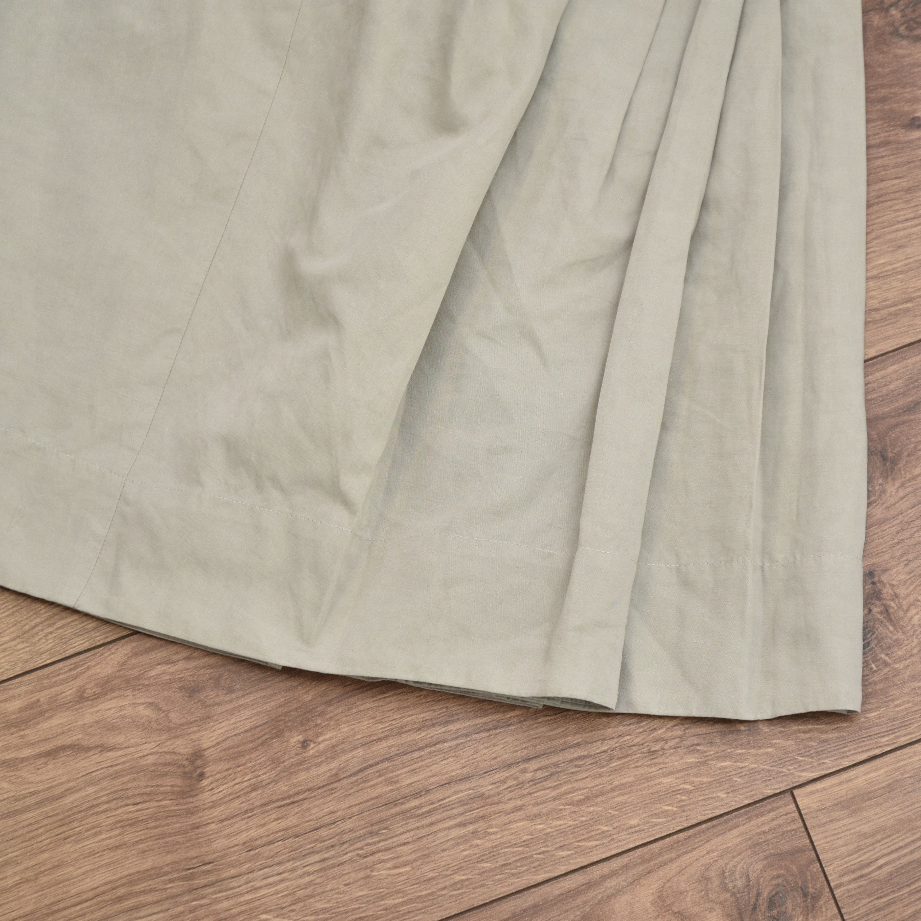 Max Mara MAX MARA Beige Cotton Linen Skirt Crystal Jewel Embellished Size 28" / US 6 / IT 42 - 6 Thumbnail