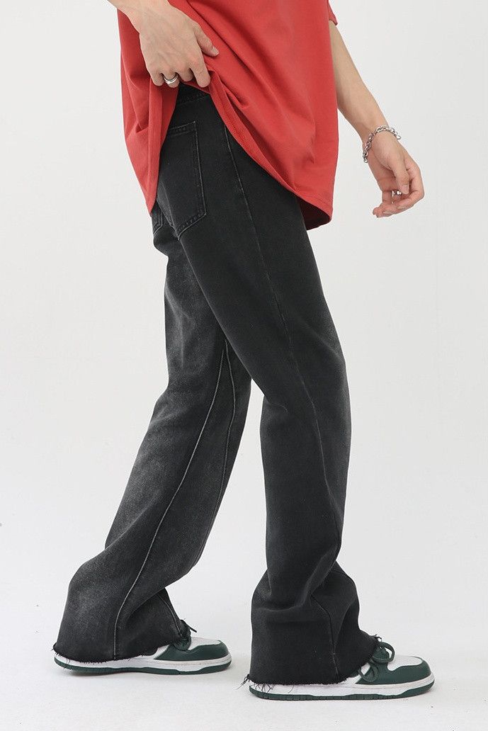 Japanese Brand × Vintage Grey gradient flared straight-leg casual jeans Size US 32 / EU 48 - 5 Thumbnail