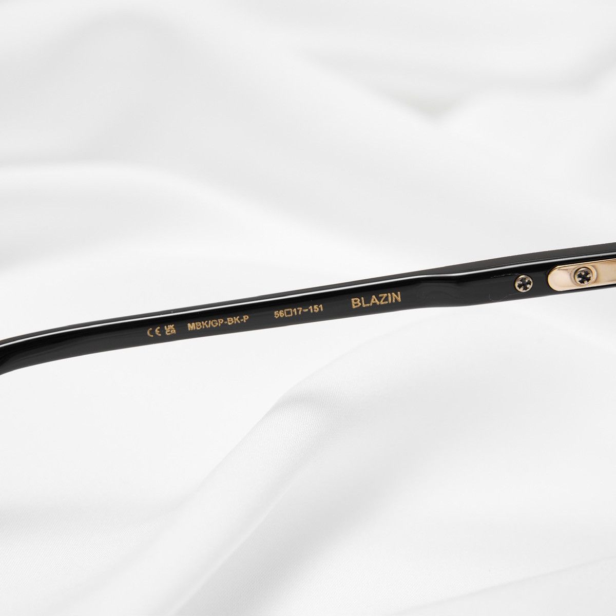 Chrome Hearts CHROME HEARTS BLAZIN MATTE BLACK/GOLD PLATED-BLACK-PLASTIC GLASSES Size ONE SIZE - 6 Thumbnail