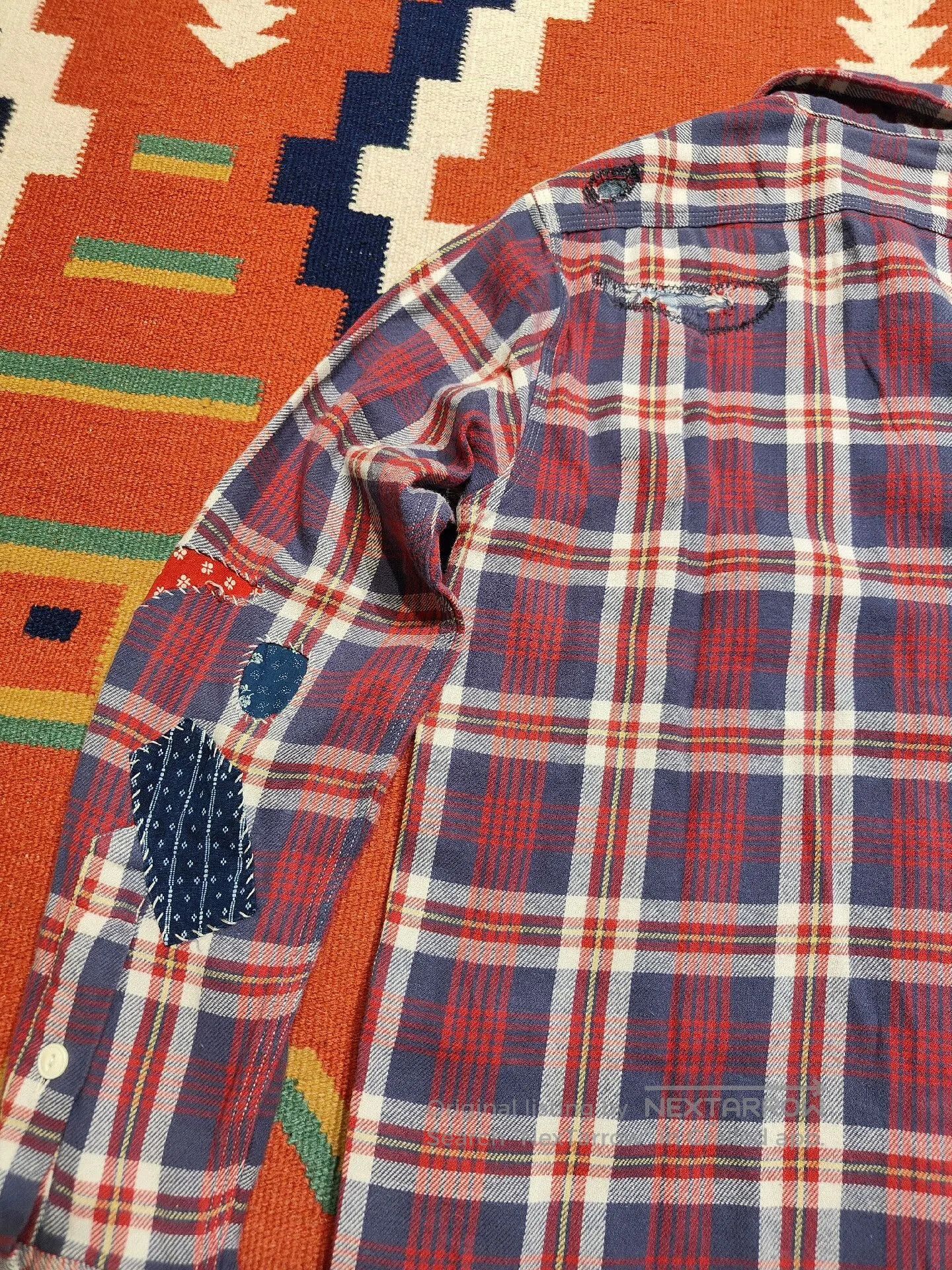 Polo Ralph Lauren Polo Country RL Distressed Flannel Shirt. Size US XS / EU 42 / 0 - 6 Thumbnail
