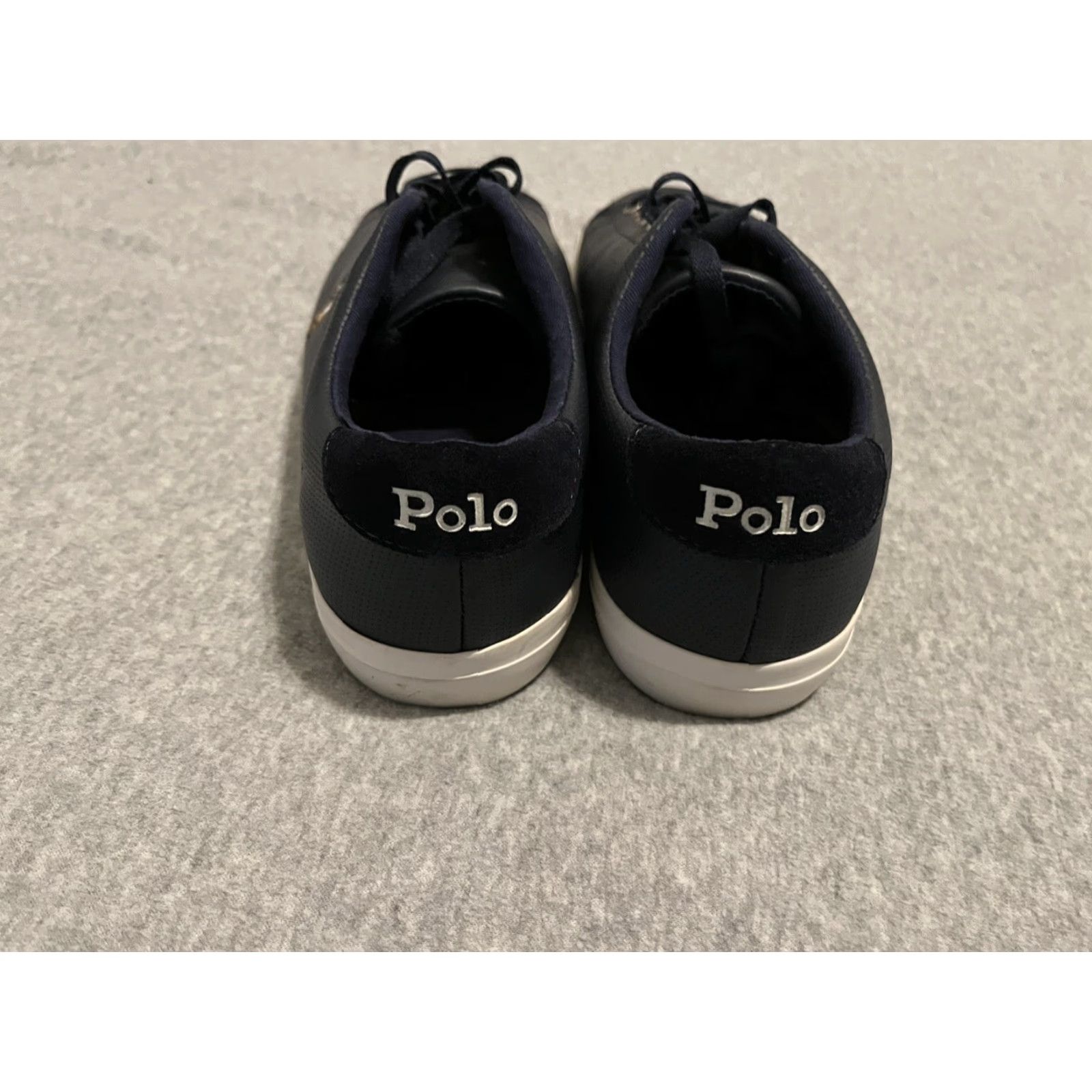 Polo Ralph Lauren Polo Ralph Lauren Longwood Navy Perf Nappa Smooth Calf Swan Suede Shoes Mens 9D Blue Leather Sneaker Casual Shoes Mens 9 Size US M / EU 48-50 / 2 - 4 Thumbnail