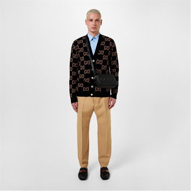 Gucci Monogram Jacquard Cardigan Size US L / EU 52-54 / 3 - 4 Thumbnail