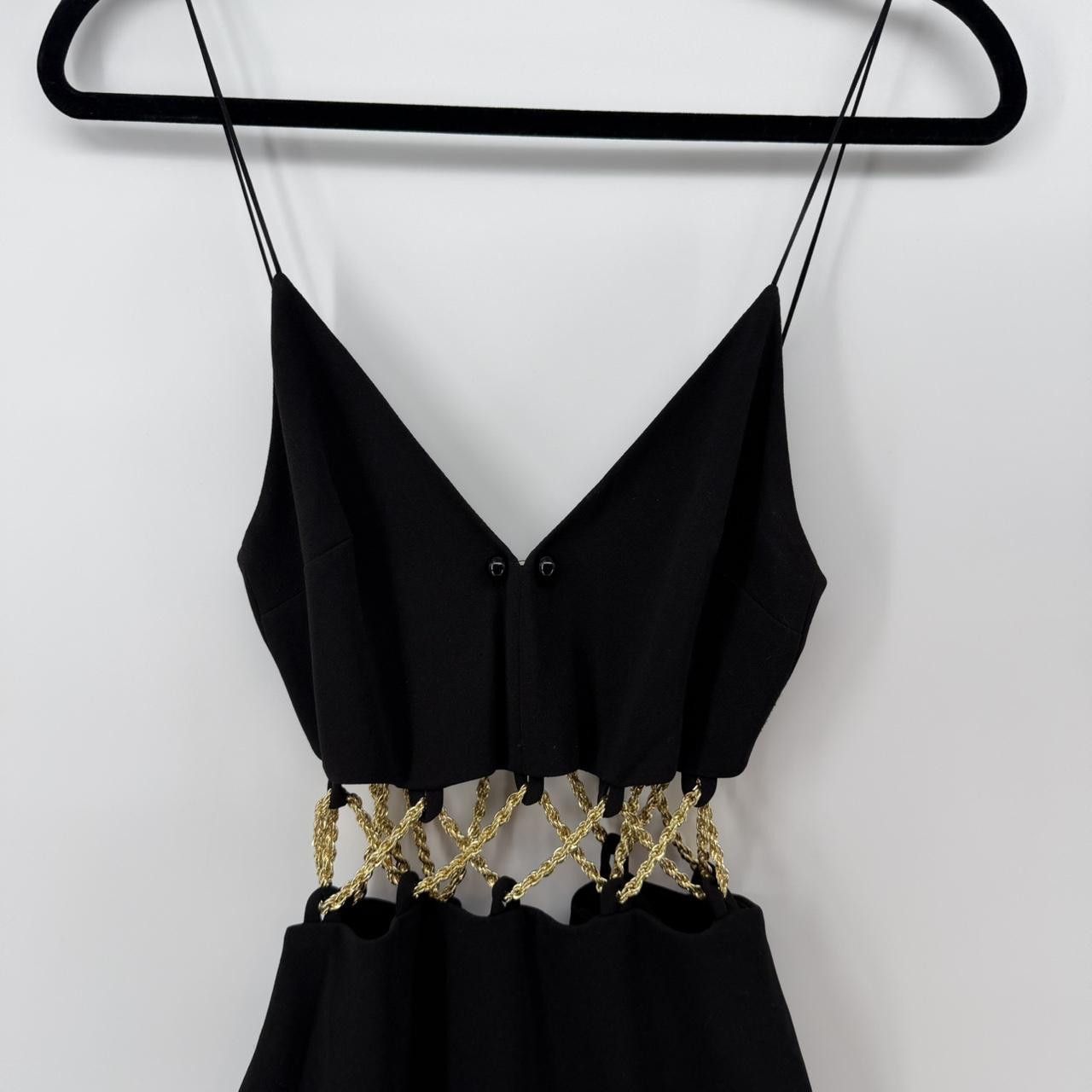 Other Meshki Gold Chain Maxi Dress Size XXS / US 00 / IT 34 - 4 Thumbnail