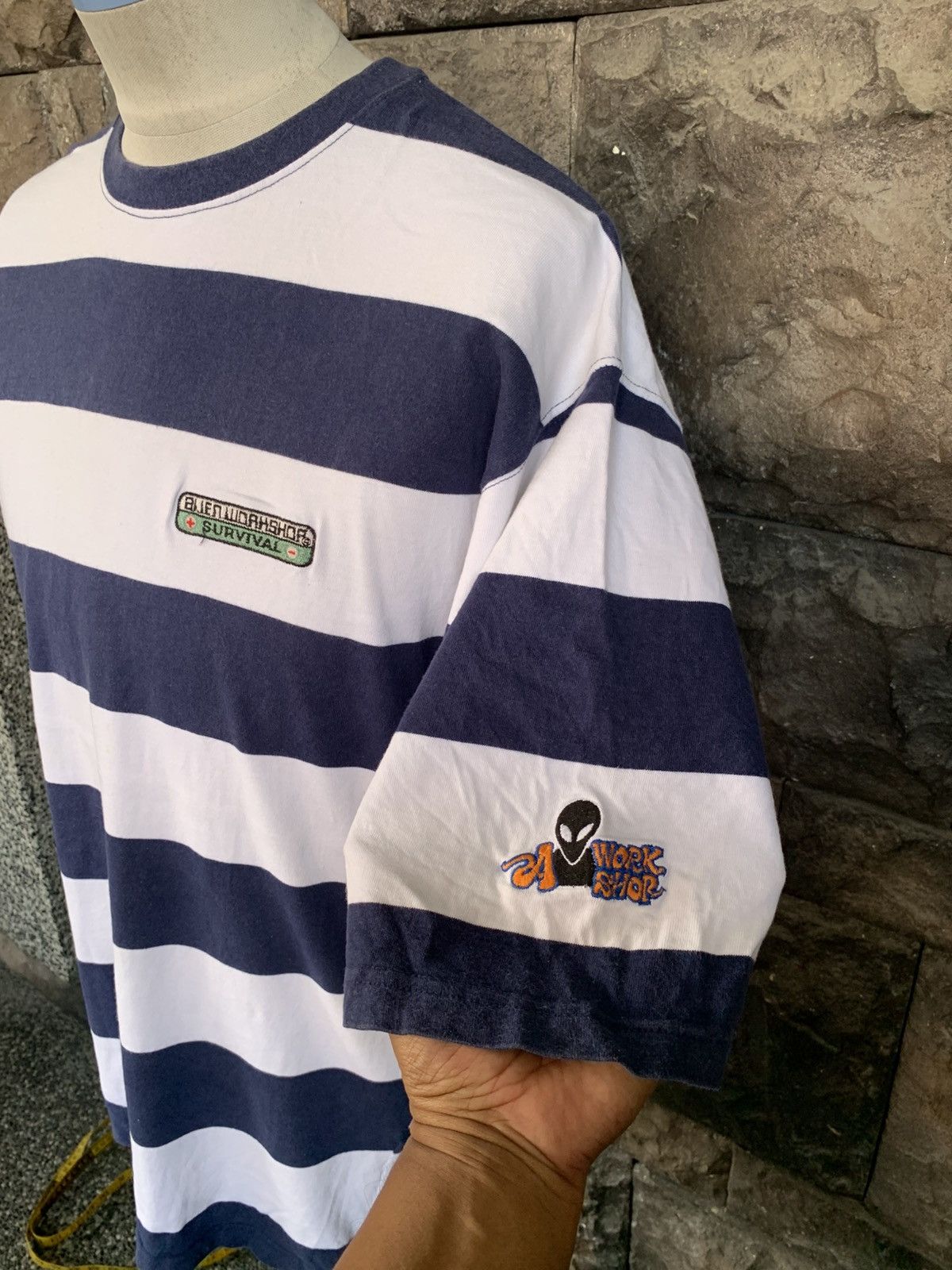Alien Workshop Vintage Alien Workshop Survival Striped SkateboardsT shirt Size US L / EU 52-54 / 3 - 3 Thumbnail