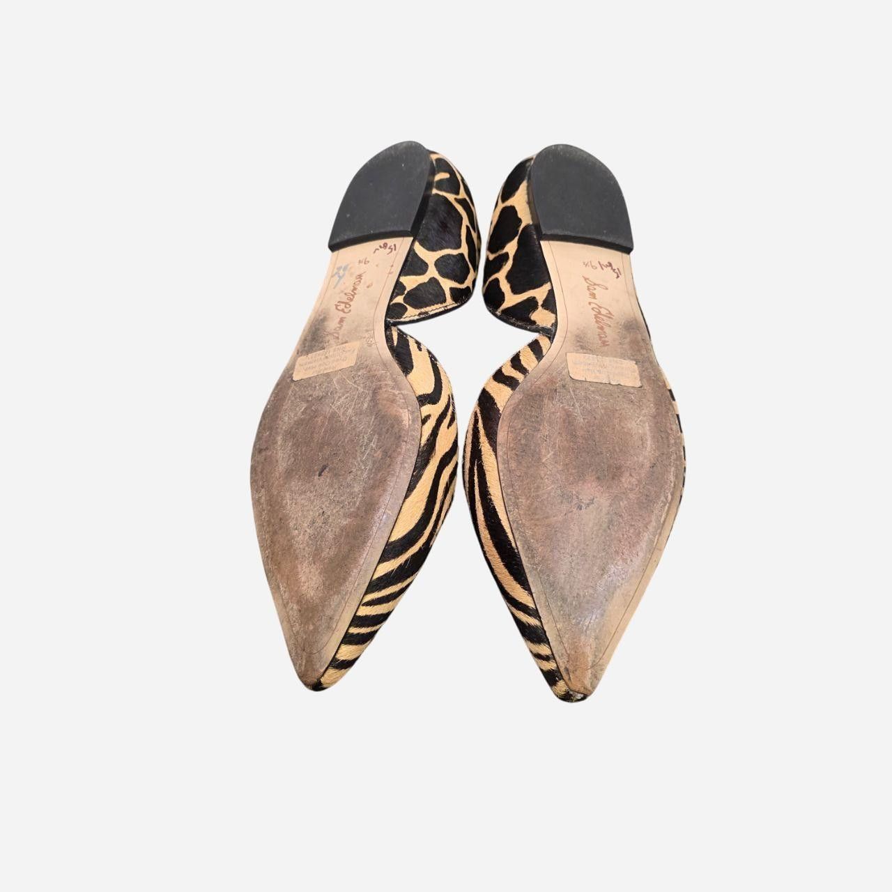 Sam Edelman Rodney D’orsay Flats Leopard/Zebra Print Calf Hair Size US 9.5 / IT 39.5 - 5 Thumbnail