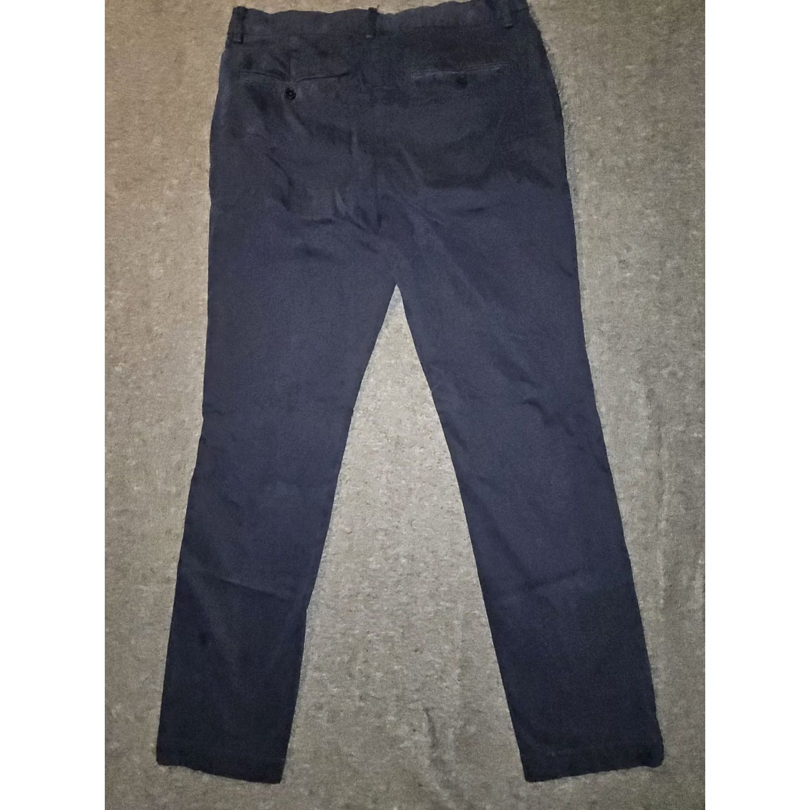 Banana Republic Banana Republic Slim Fit Chino Pants Men 31 32 Blue Mid Rise Stretch Flat Front Solid Preppy Size US 31 - 6 Thumbnail