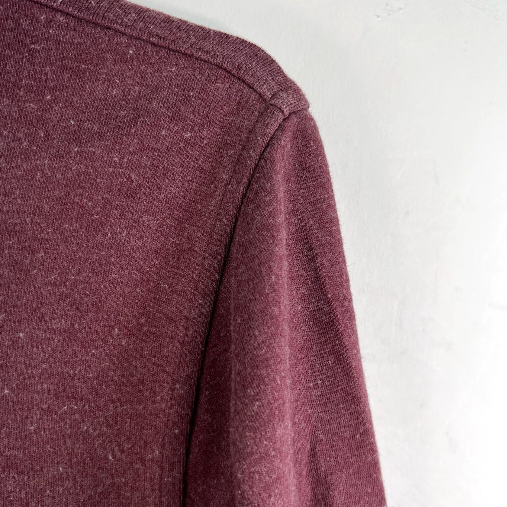 Orvis Orvis Henley Sweatshirt Mens Size M Maroon Long Sleeve Size US M / EU 48-50 / 2 - 2 Thumbnail