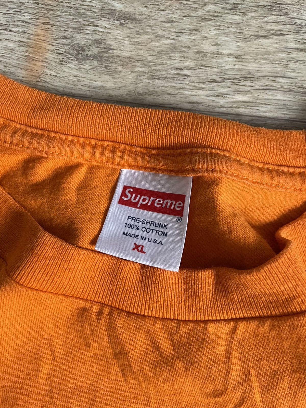 Supreme Supreme Blur T Shirt - Orange Size US XL / EU 56 / 4 - 9 Thumbnail
