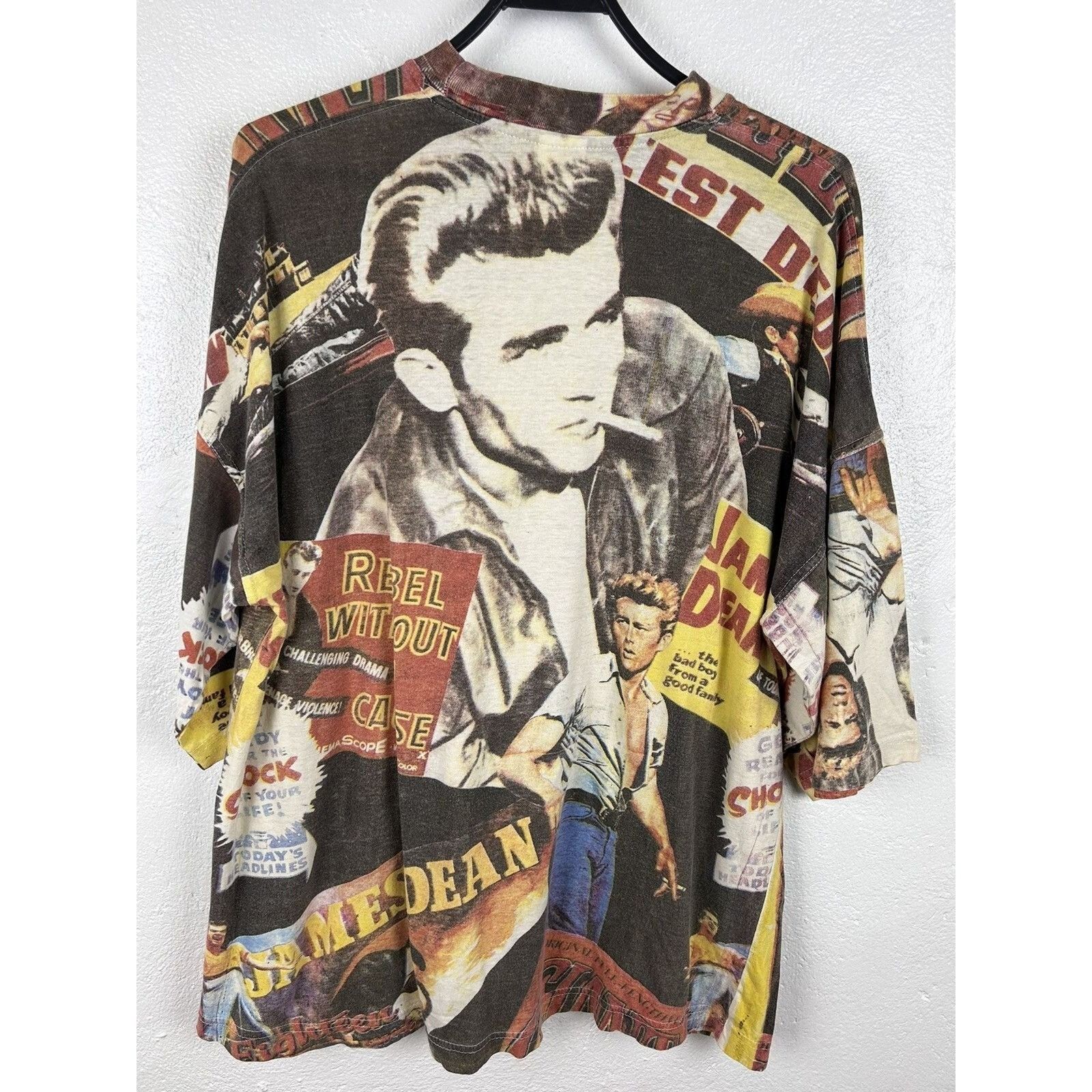 Vintage Vintage James Dean Movie Actor AOP Short Sleeve Tee Size US L / EU 52-54 / 3 - 5 Thumbnail