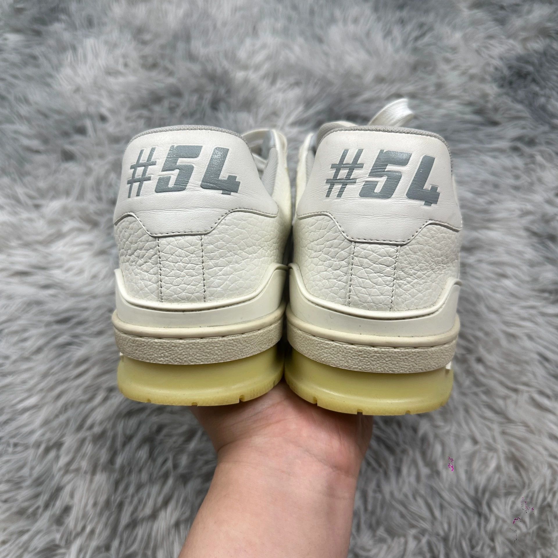 Louis Vuitton lv trainer white cement sneakers size 6 Size US 7 / EU 40 - 3 Thumbnail