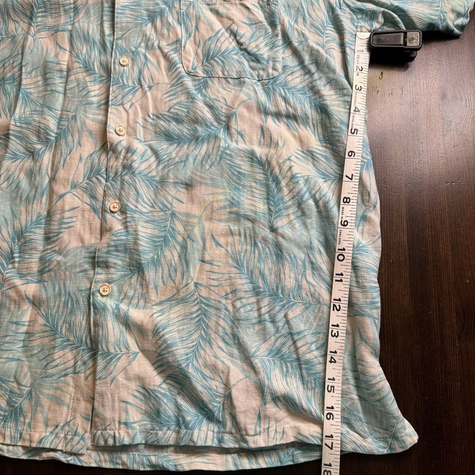 Tasso Elba Tasso Elba Silk Linen Tropical Shirt XL Camp Collar Size US XL / EU 56 / 4 - 9 Thumbnail