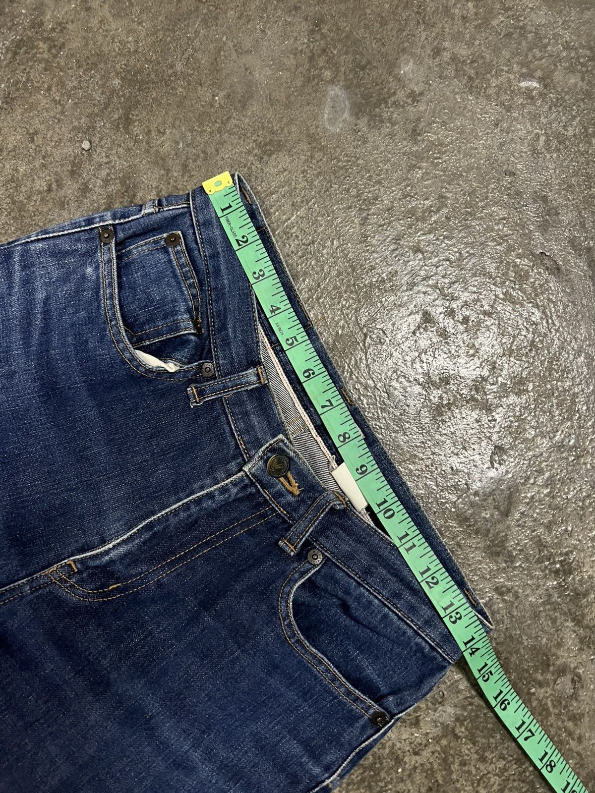 Japanese Brand 💥Flare💥Vintage 90’s Chevignon Distress Jean Size US 28 / EU 44 - 3 Thumbnail