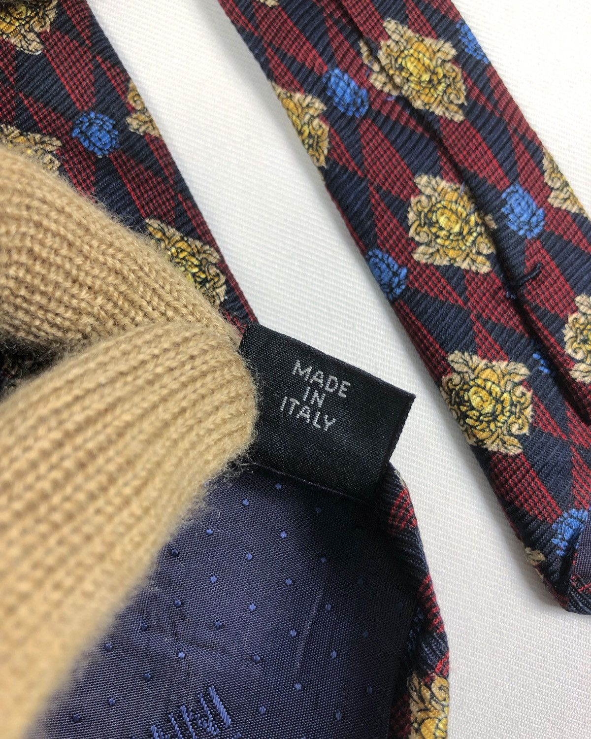 Versace Vtg Gianni Versace Medusa Monogram Silk Tie Made in Italy Size ONE SIZE - 8 Thumbnail