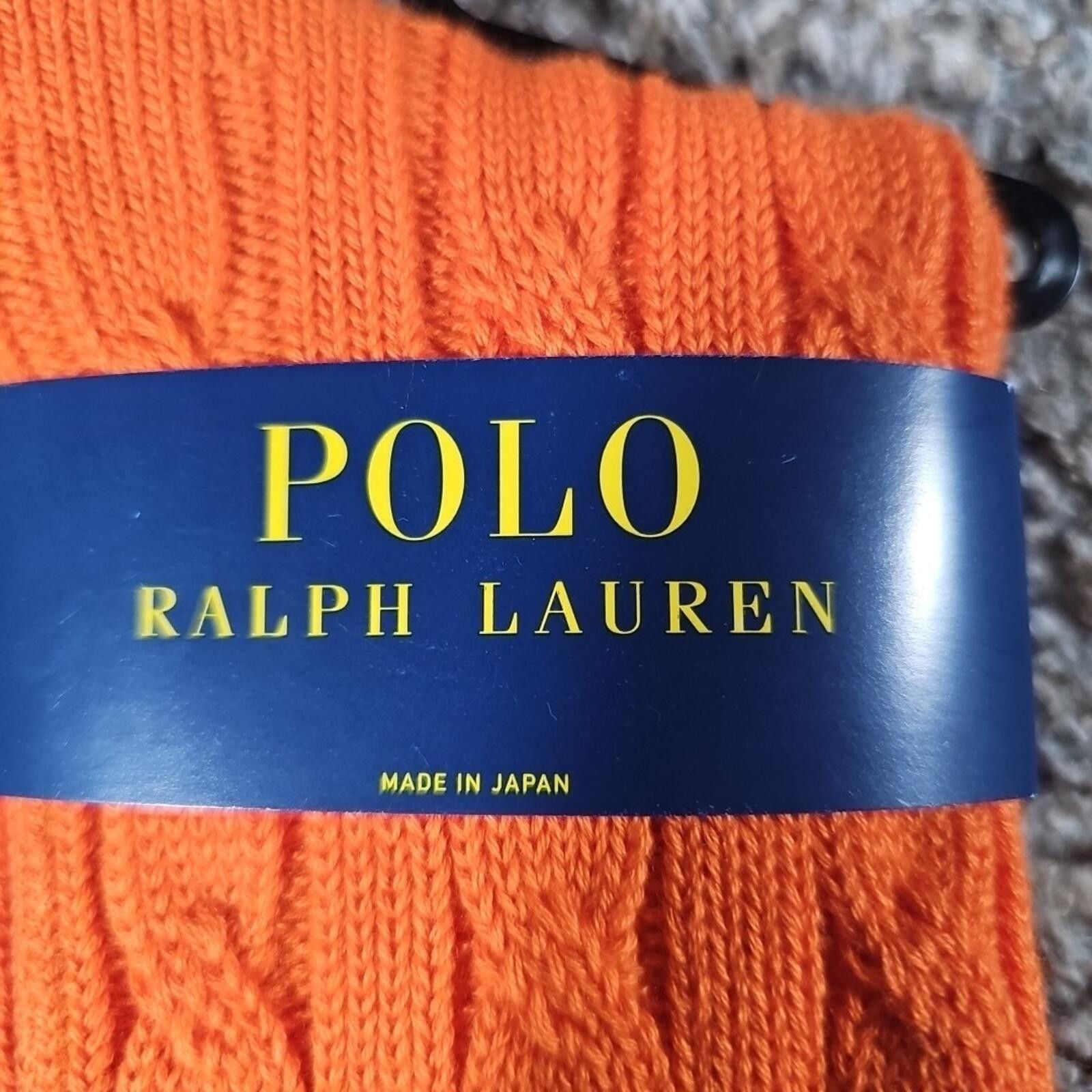 Polo Ralph Lauren Polo Ralph Lauren Orange Womens Socks 9-11 NWT Size ONE SIZE - 2 Thumbnail