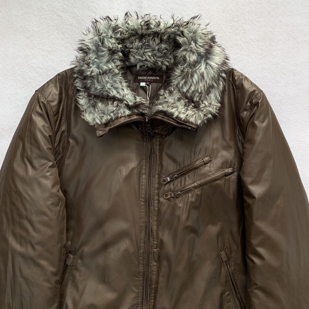 HIDEAWAYS 2000s Hideaways Nicole Faux Fur Puffer Zipper Jacket Size US M / EU 48-50 / 2 - 3 Thumbnail