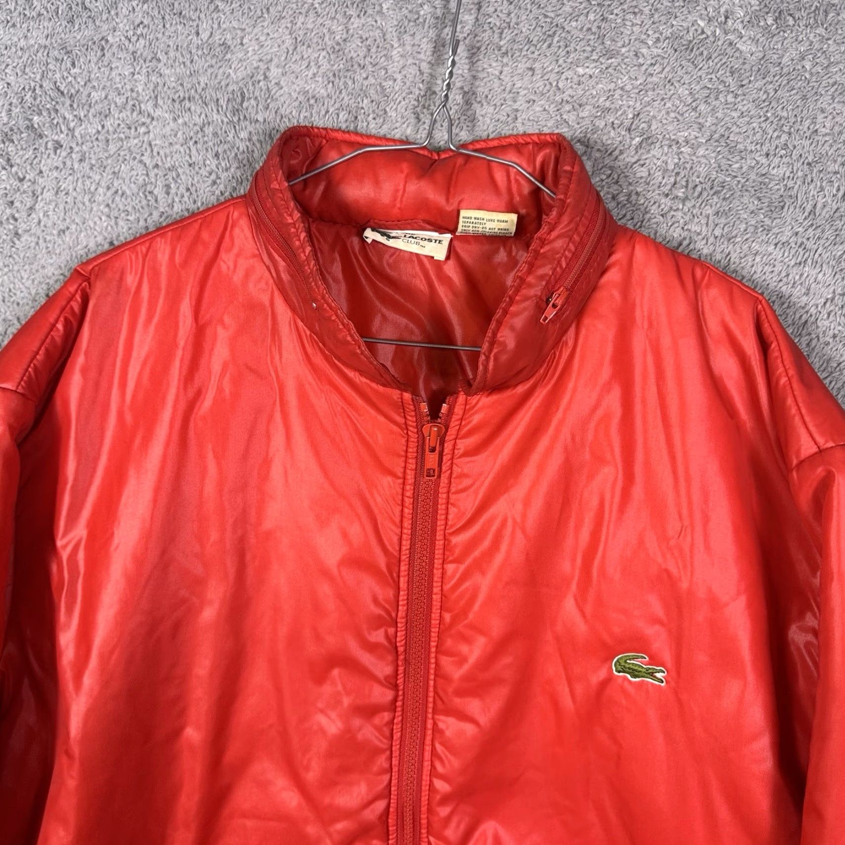 Lacoste VINTAGE Lacoste Jacket Mens XL Full Zip Club Windbreaker Hoodie Nylon 8998 Size US XL / EU 56 / 4 - 4 Thumbnail