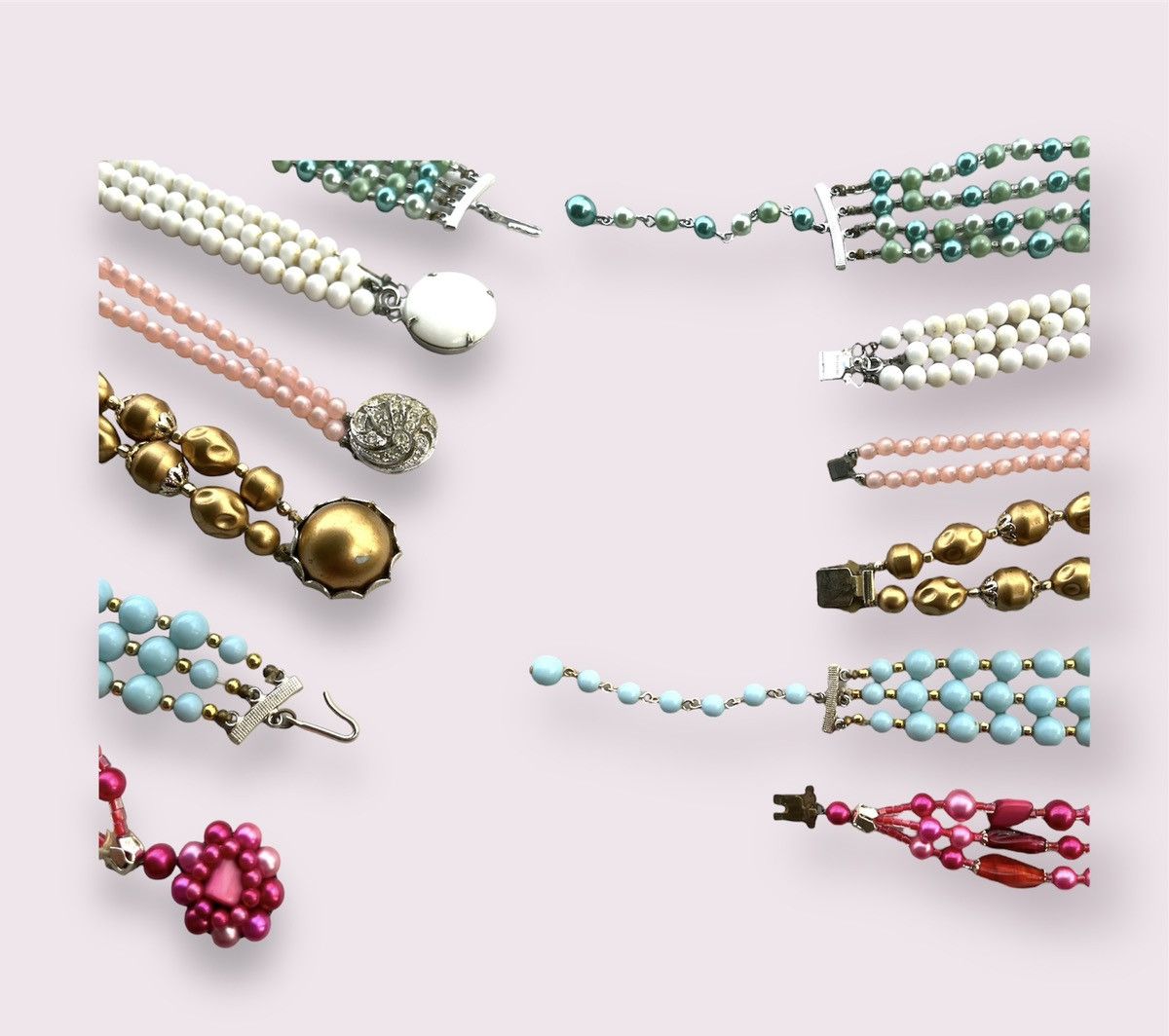 Vintage Vintage Necklaces Multi Colour Beaded Nested Jewelry Size ONE SIZE - 13 Thumbnail