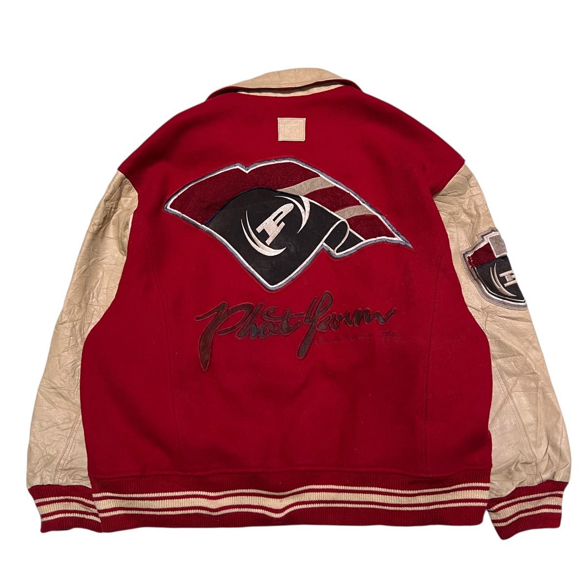 Phat Farm 🔥 Vintage Phat Farm Varsity Bomber Jacket Oversized Jacket Size US XXL / EU 58 / 5 - 2 Thumbnail