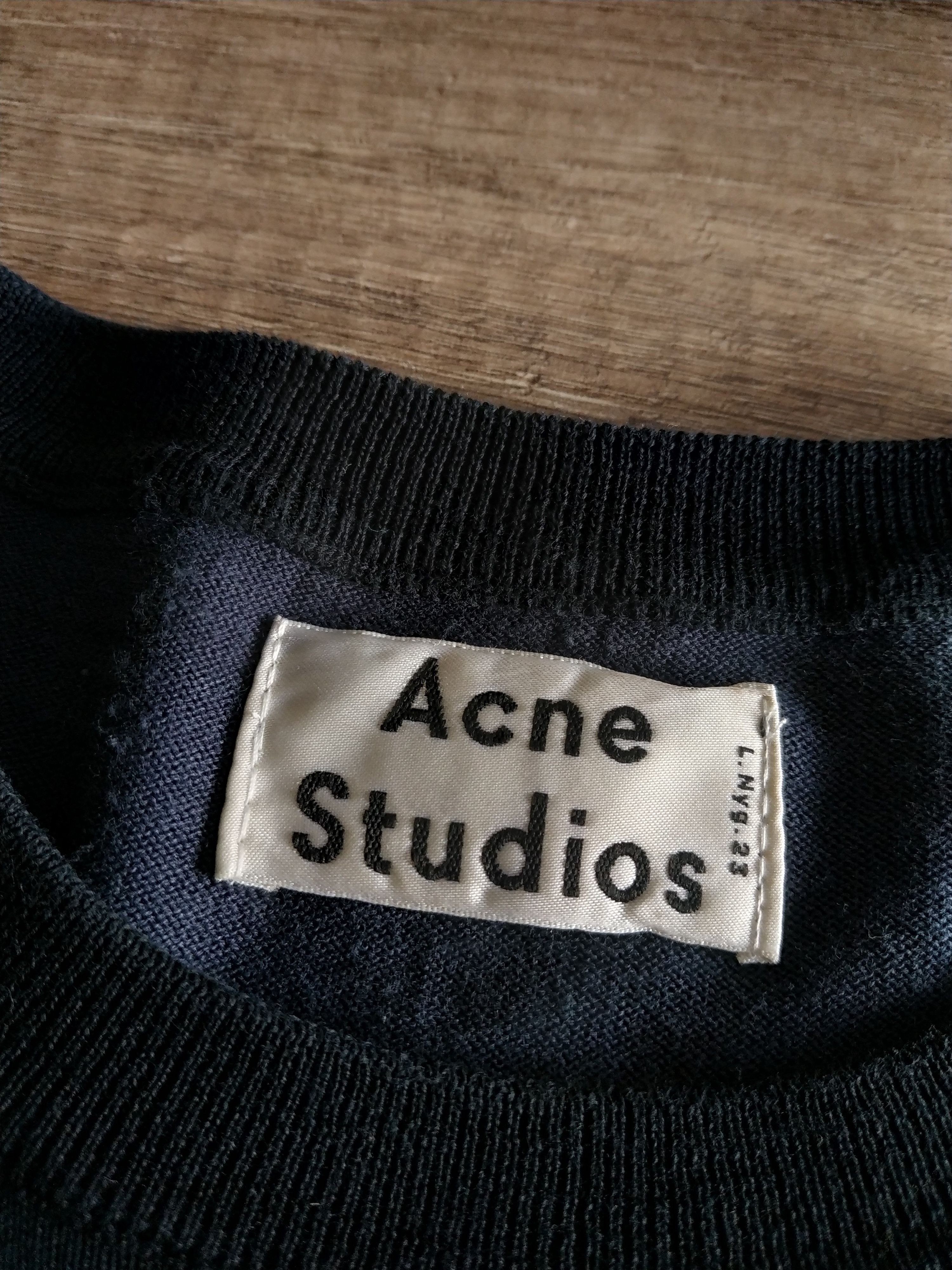 Acne Studios ACNE STUDIOS "Oval Stripe" Women's Silk Sweater, s. XS Size XS / US 0-2 / IT 36-38 - 8 Thumbnail